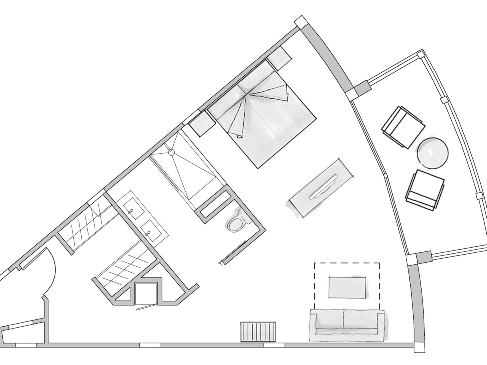 Wohnbeispiel Junior Suite Sea View („AI-generated“)