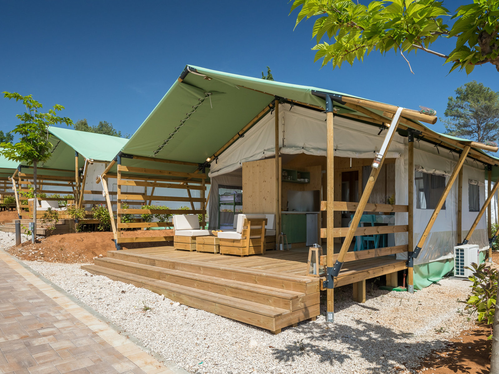 Premium Glamping Tent with 3 bed room