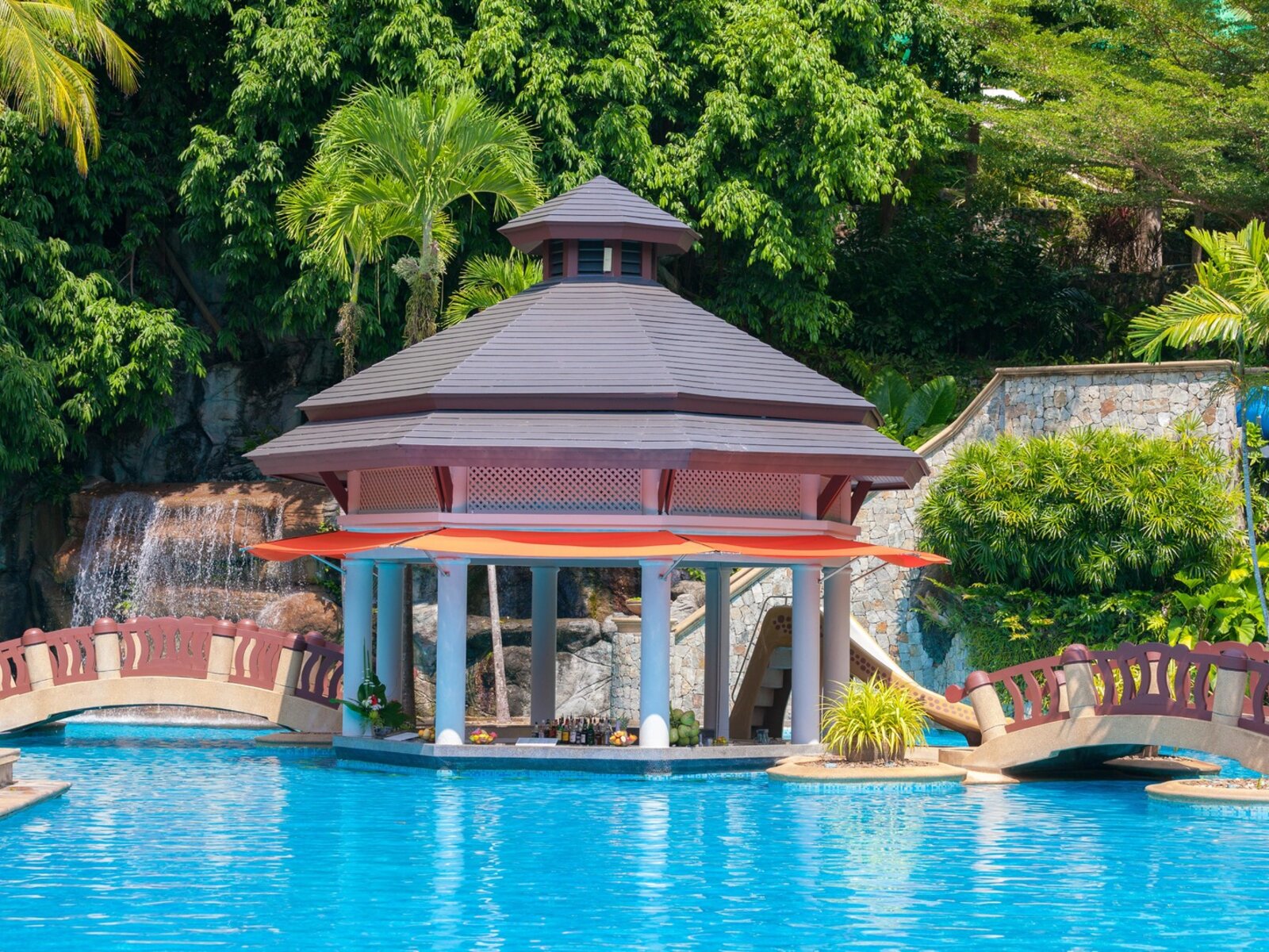 Waterfall Pool Bar