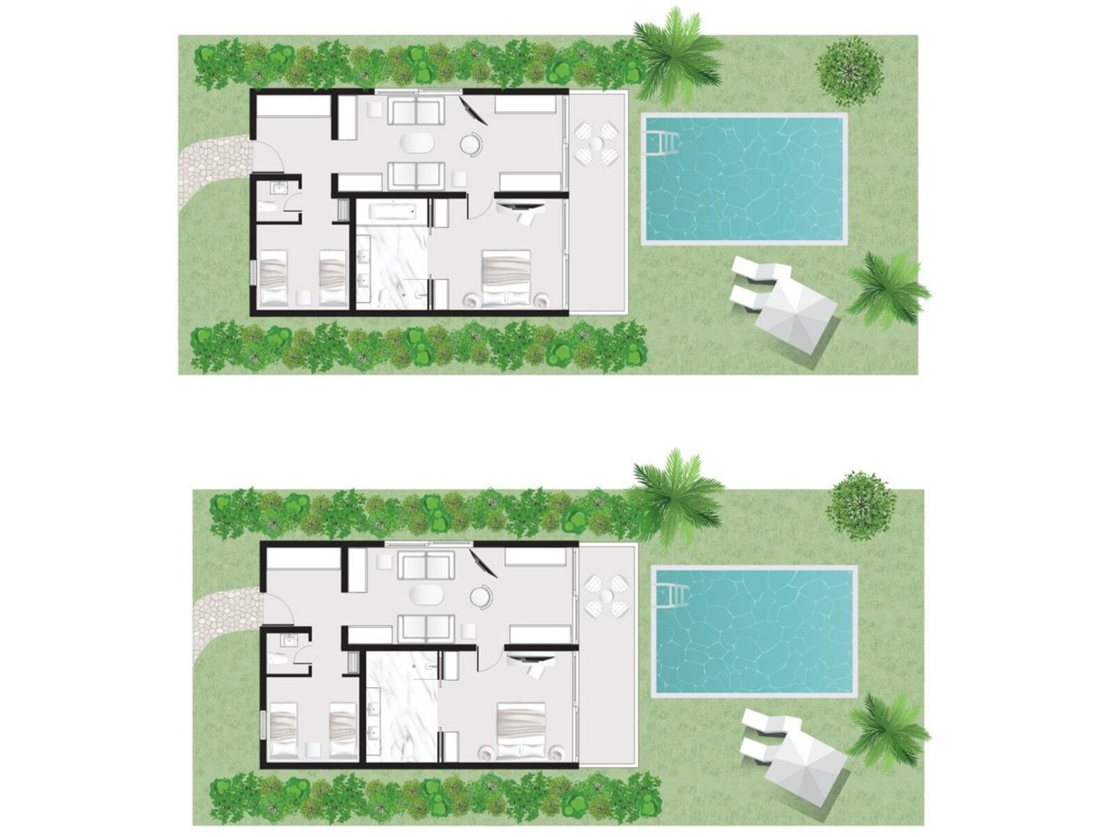Wohnbeispiel Two Bedroom Villa Private Pool