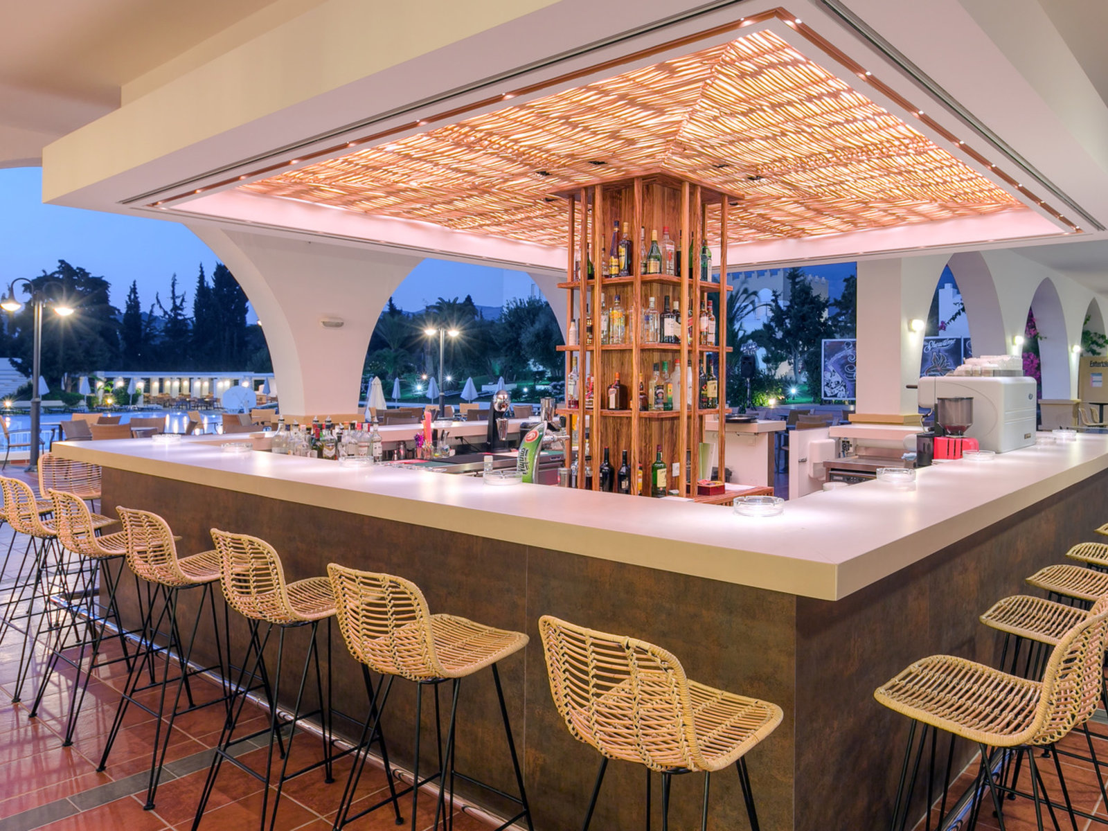 Bar next to the restaurant
