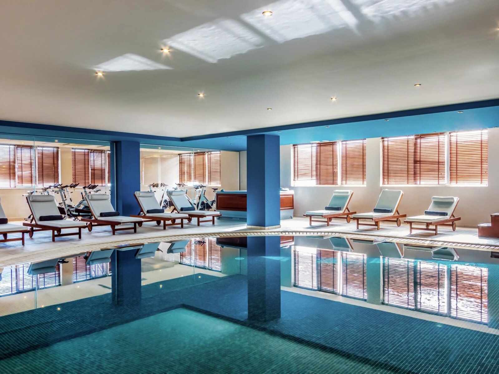 Indoor pool at spa