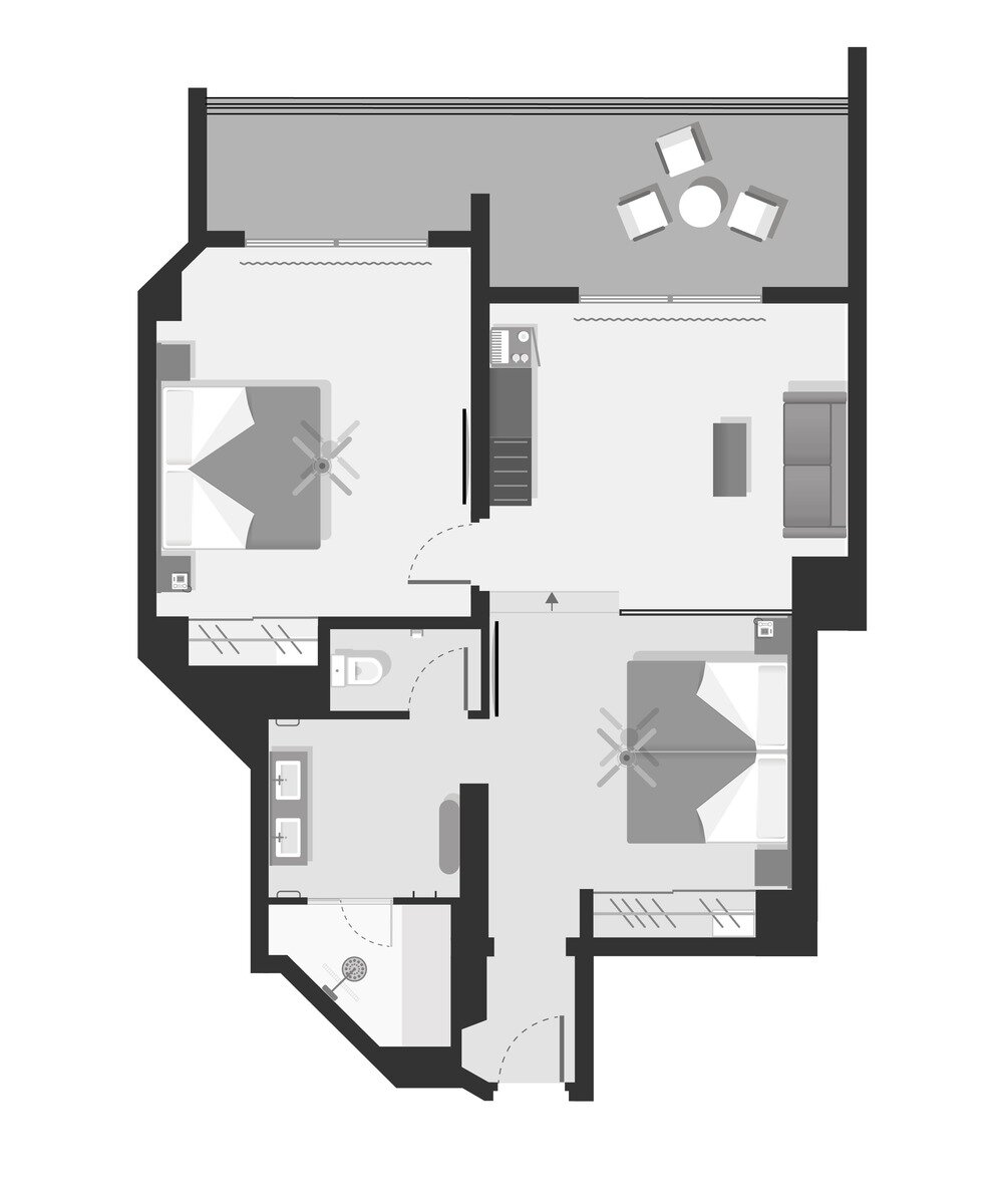 Wohnbeispiel Suite with Sea View
