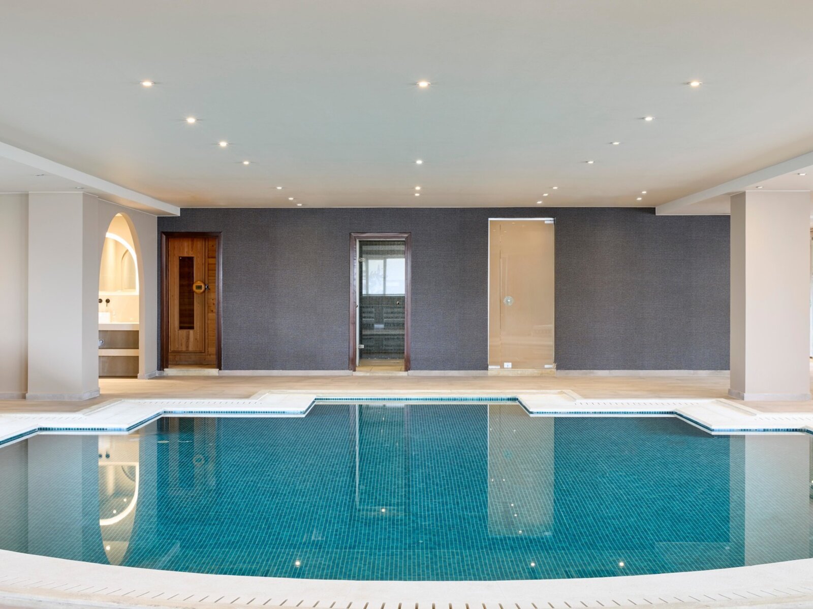 Indoor pool at spa