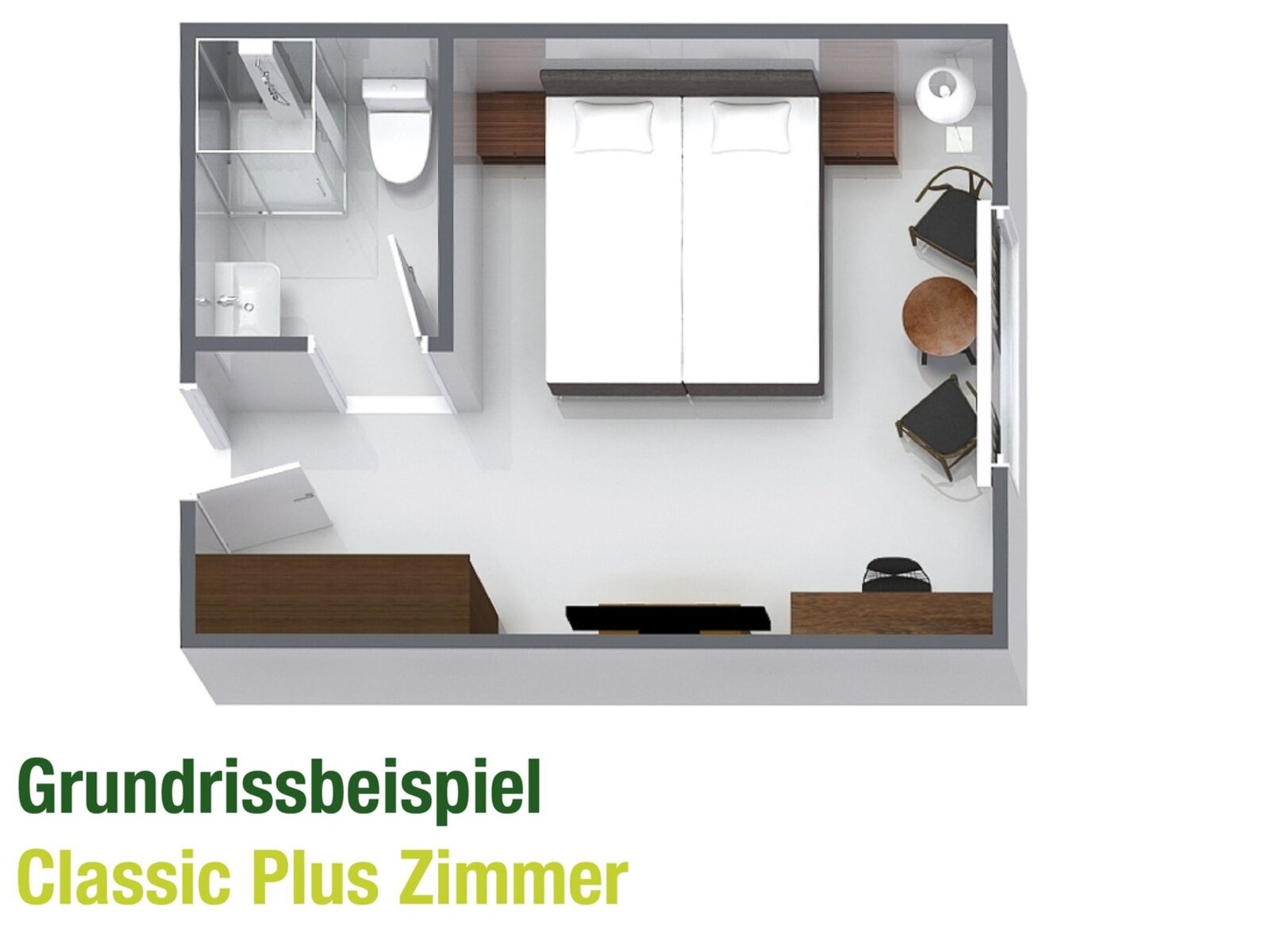 Wohnbeispiel Doppelzimmer Classic Plus