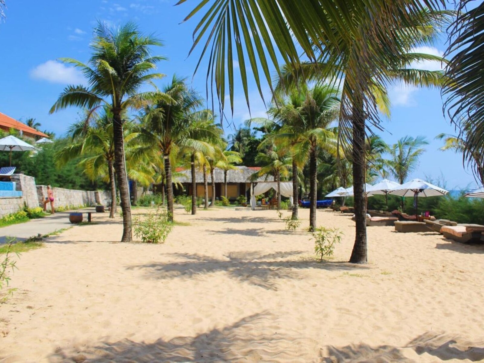 Private beach
