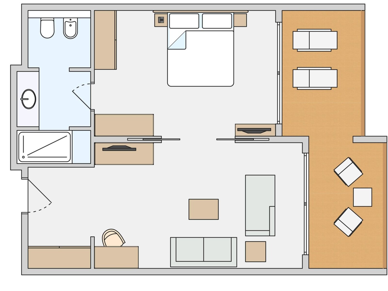 Wohnbeispiel Suite Classic Sea View