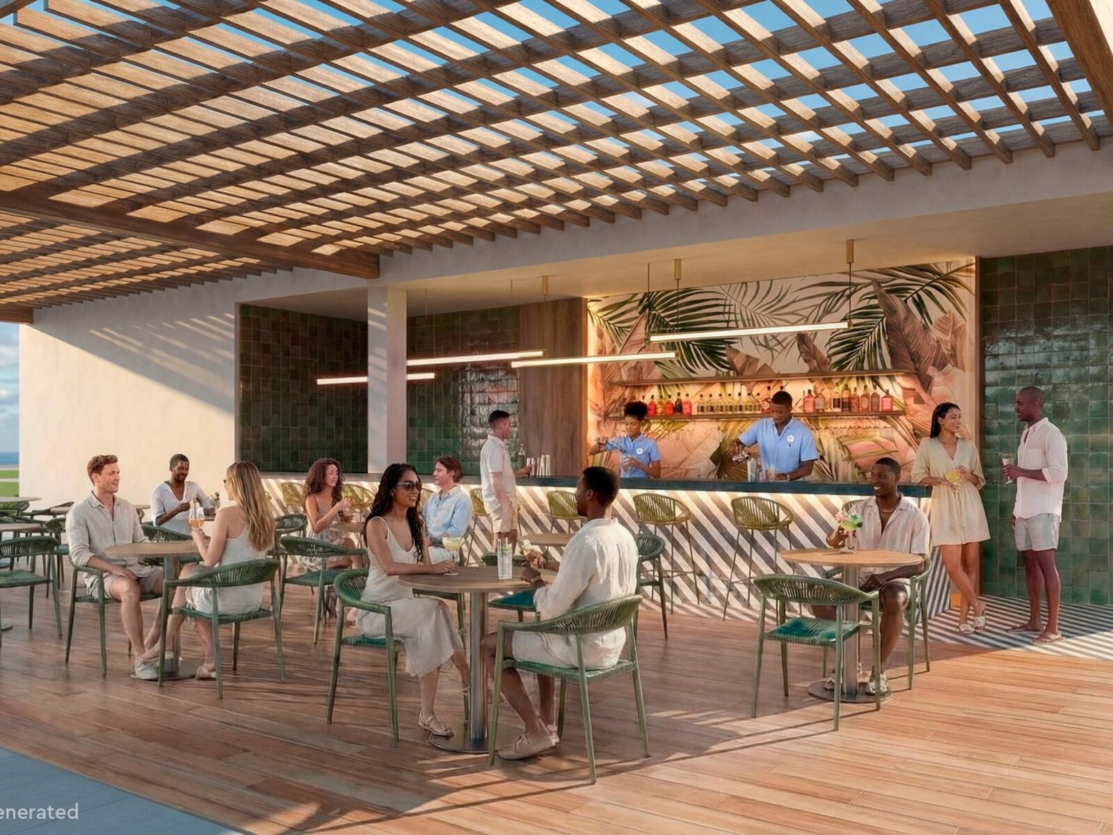Poolbar („AI-generated“)