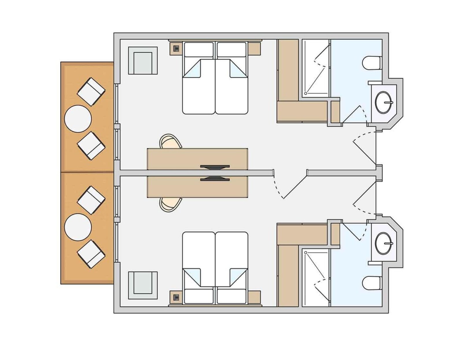 Wohnbeispiel Family Double Room Superior Connectiong Door