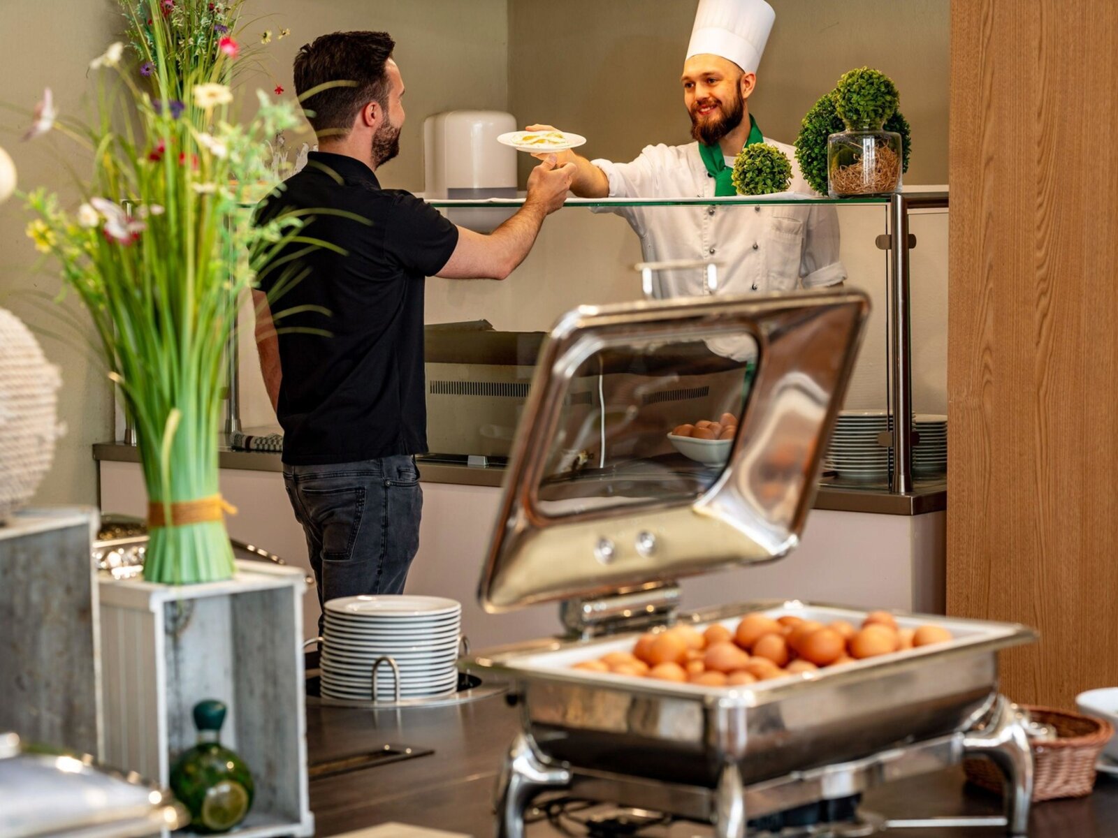 Frühstück und Abendessen