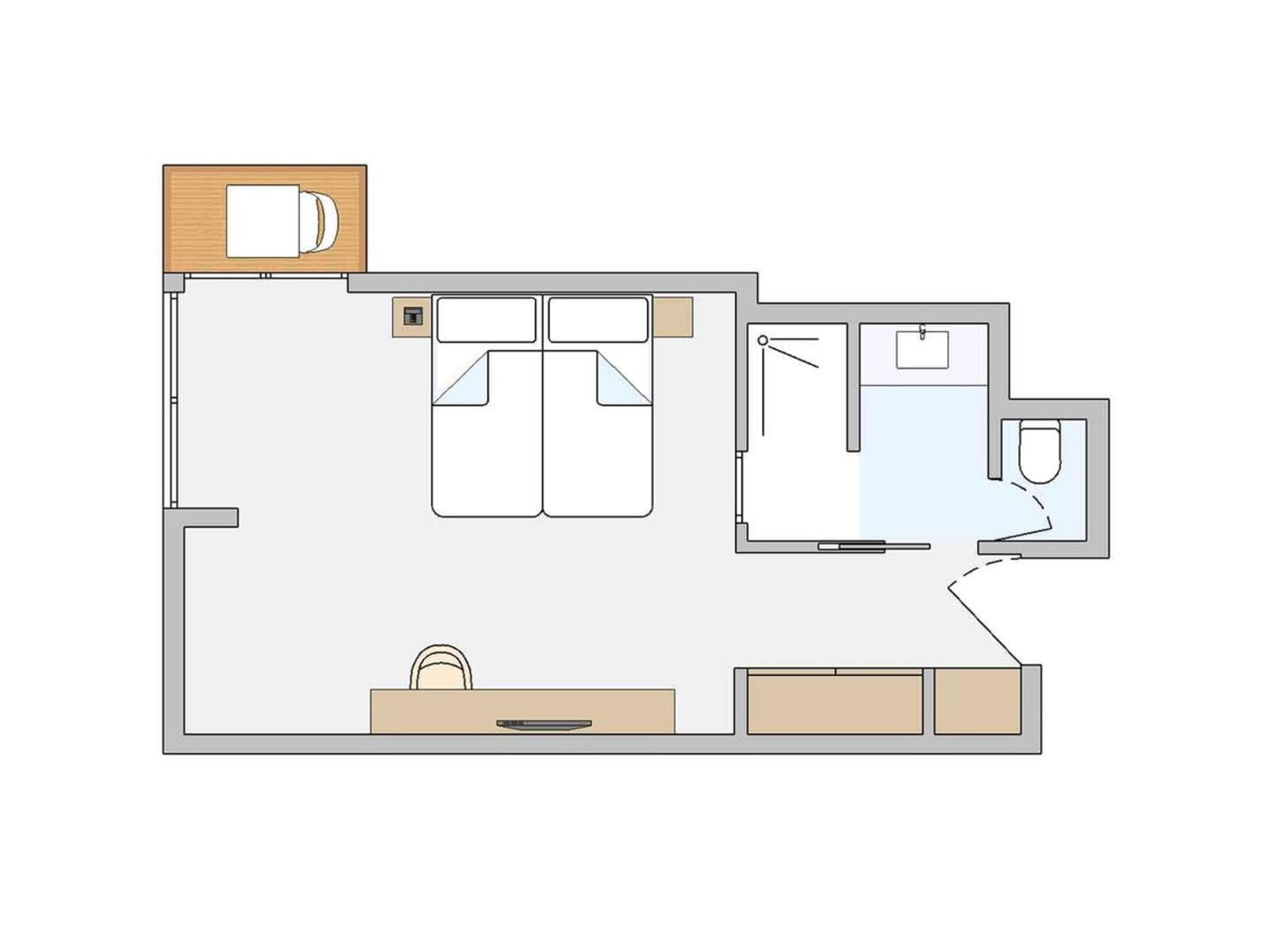 Wohnbeispiel Double Room Classic Sea Side Small Balcony („AI-generated“)