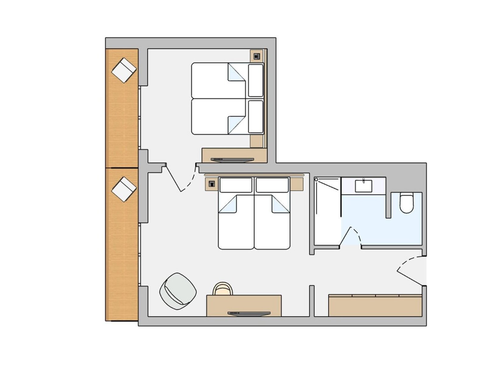 Wohnbeispiel Familiy Room Classic Fourfold Use