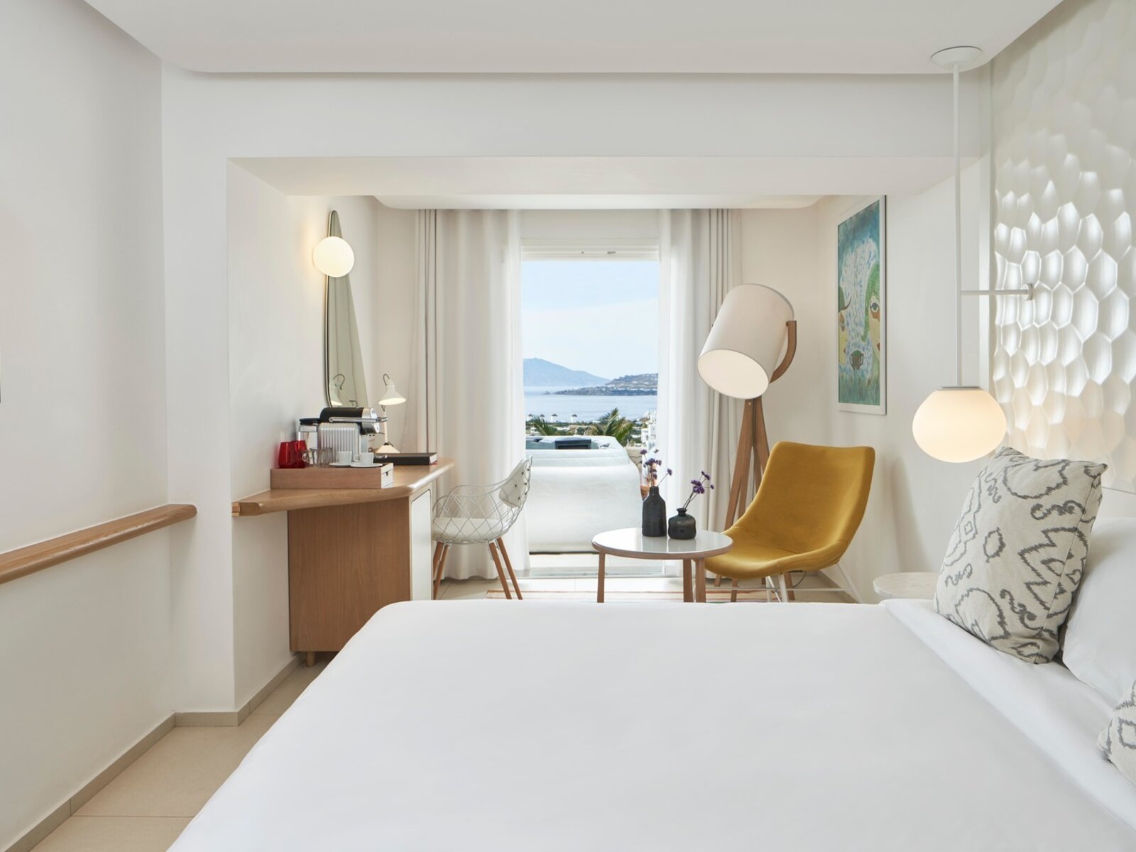 Wohnbeispiel Aegean- superior room with sea view  outdoor jacuzzi