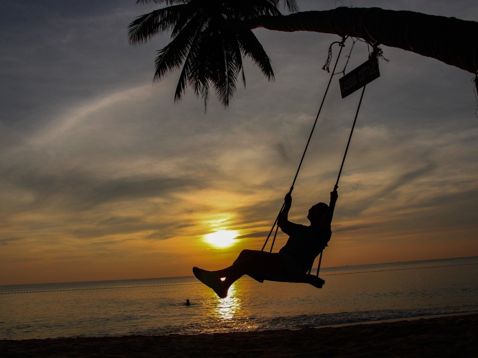Private beach
