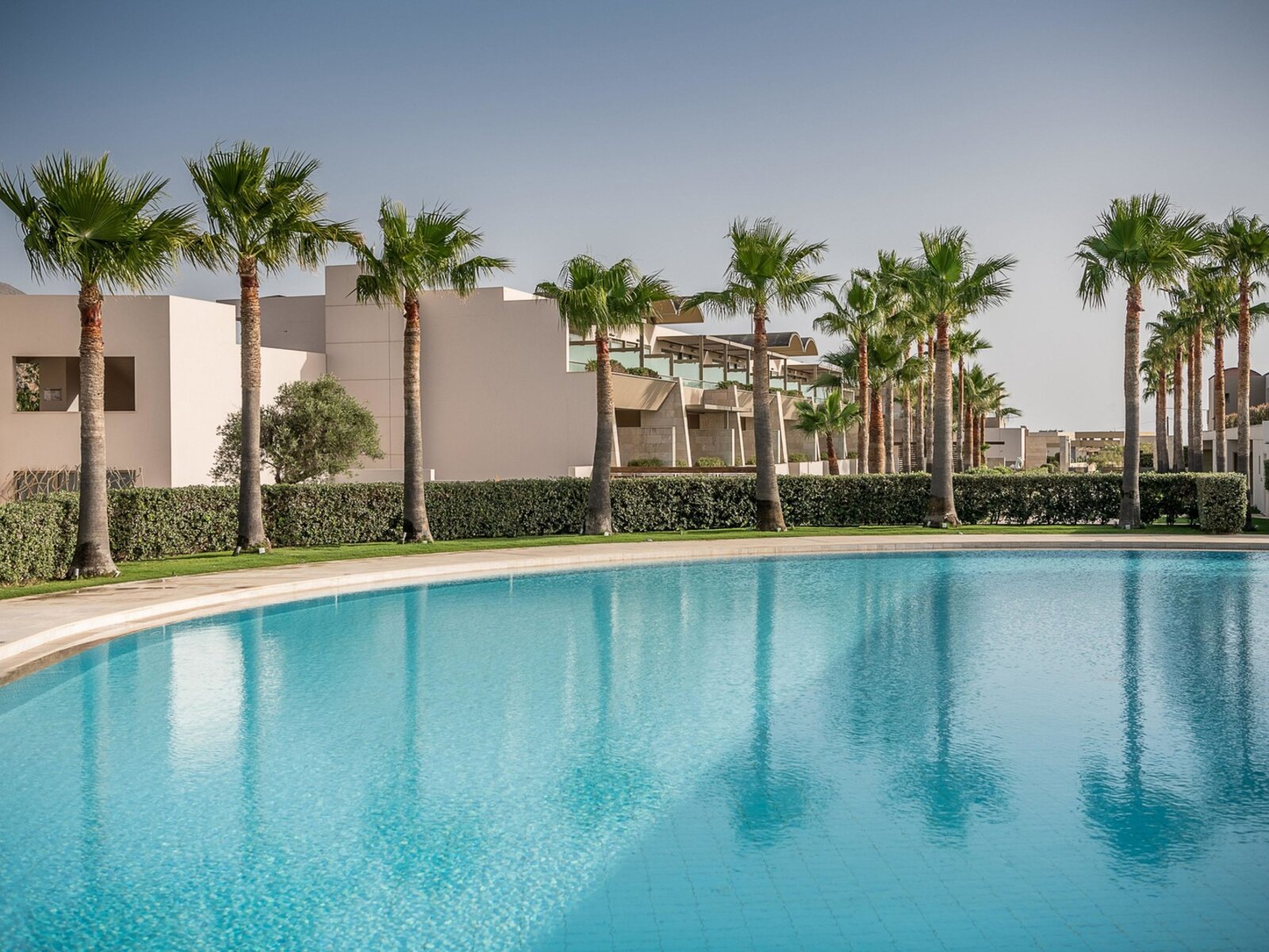 Second Main Pool (with wooden deck)