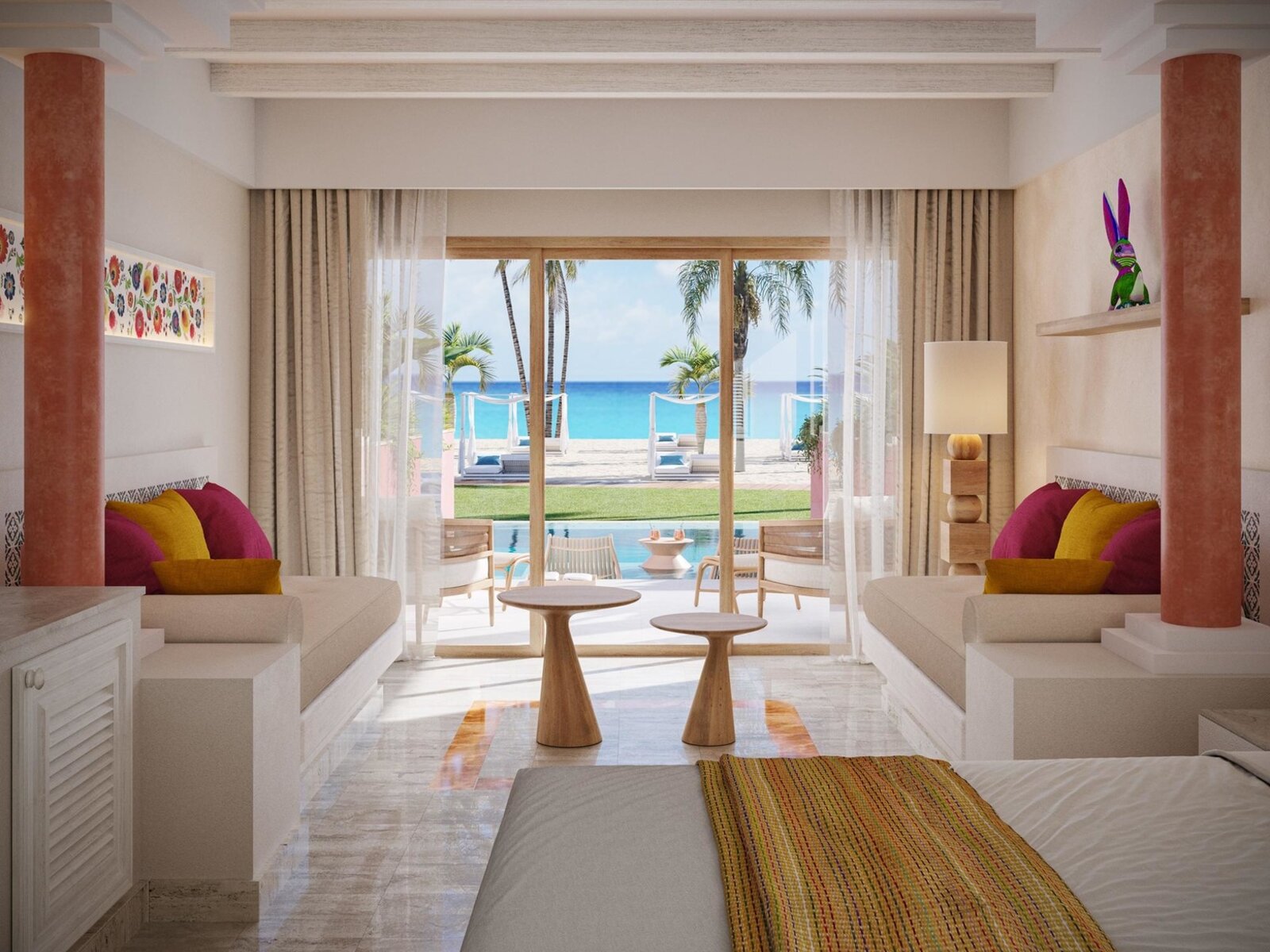 Wohnbeispiel Junior Suite Ocean Front Swim Up („AI-generated“)