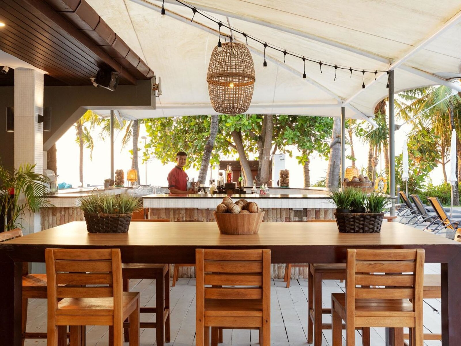 Restaurant by the sea