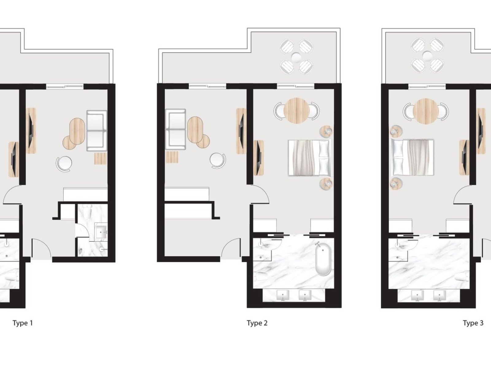Wohnbeispiel Luxury Family Suite Sharing Pool with Balcony
