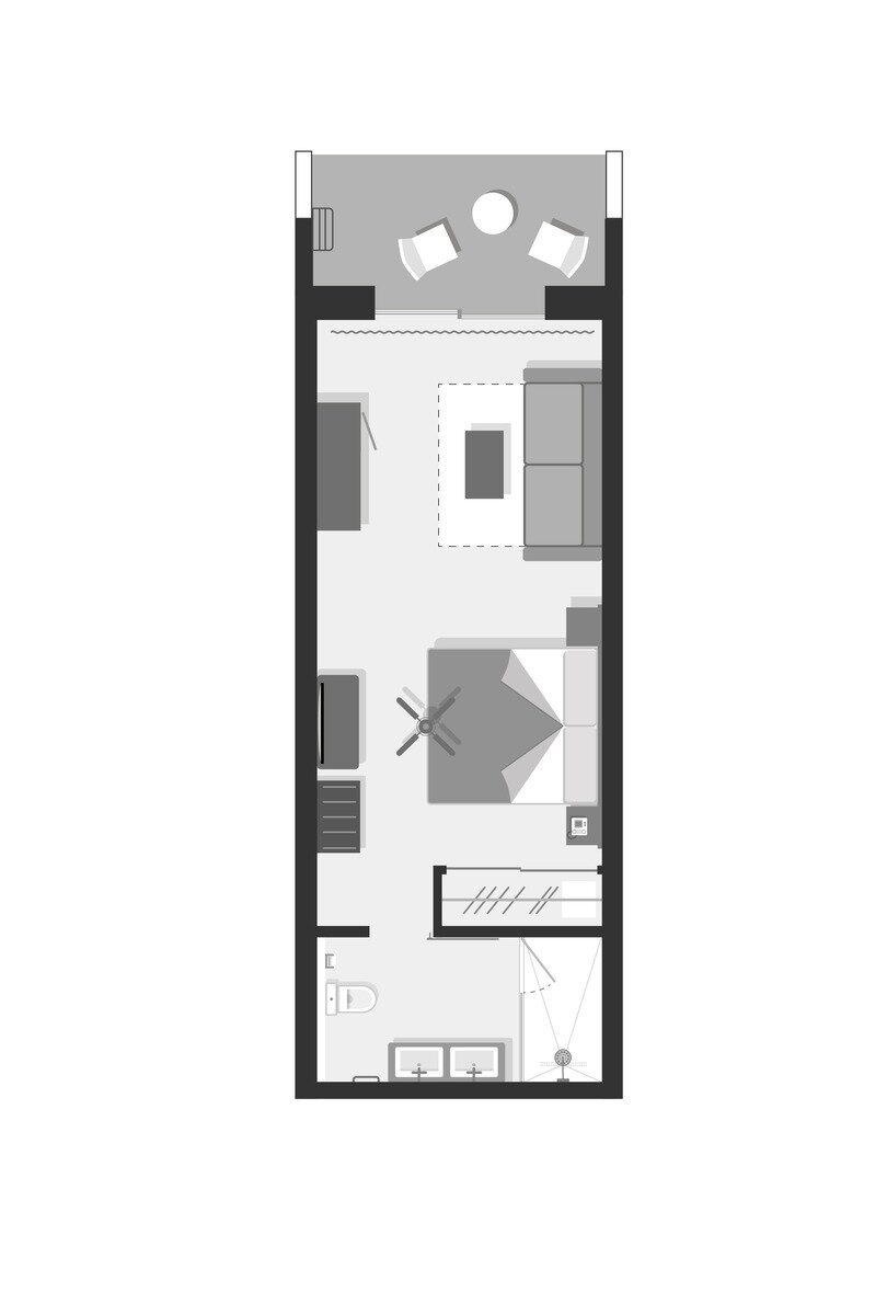 Wohnbeispiel Standard Double with Terrace