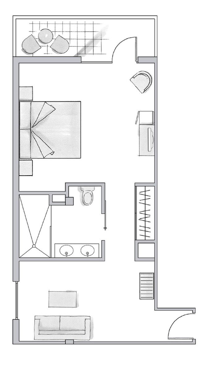 Wohnbeispiel Suite with Frontal Sea View