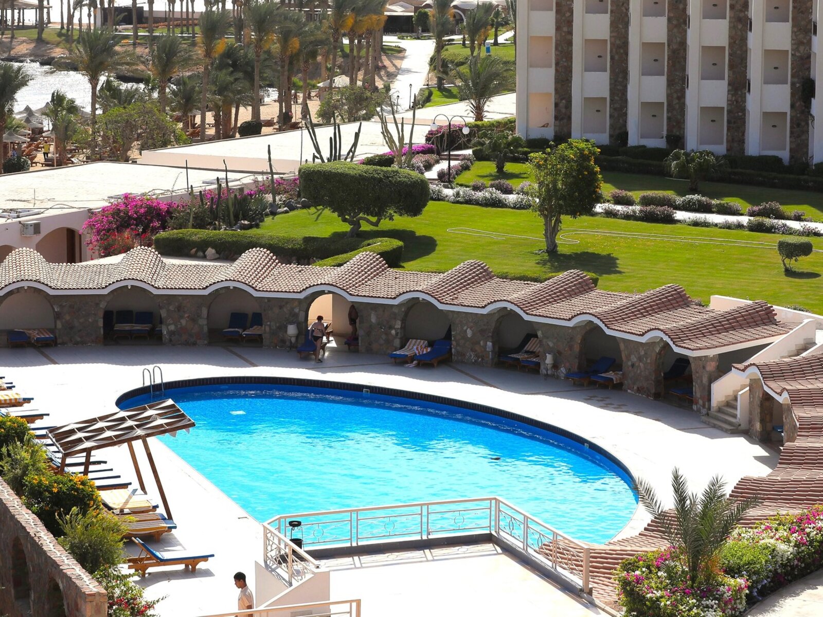 Swimming Pool with roofed terrace