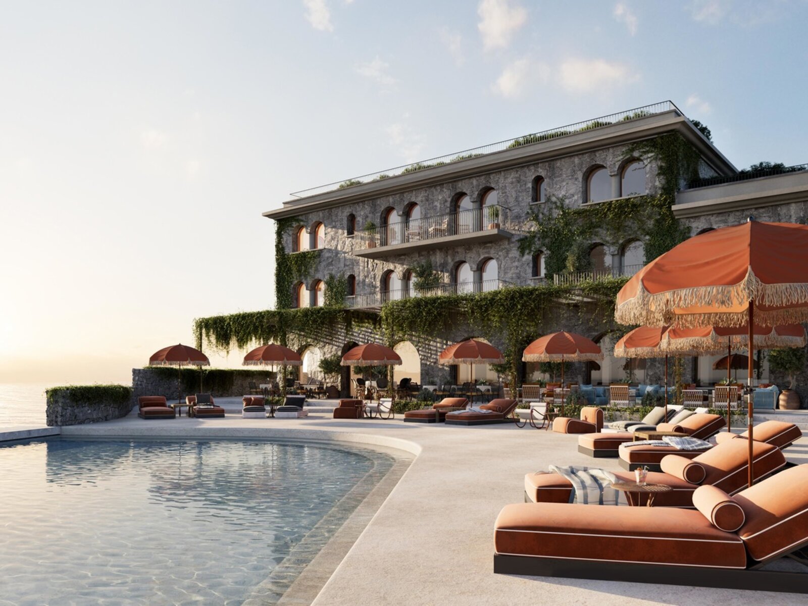 Delos pool („AI-generated“)