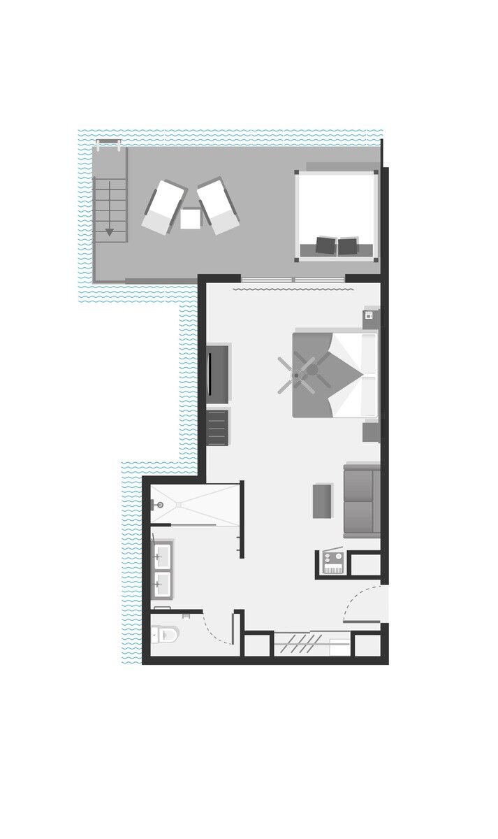 Wohnbeispiel Overwater Junior Suite