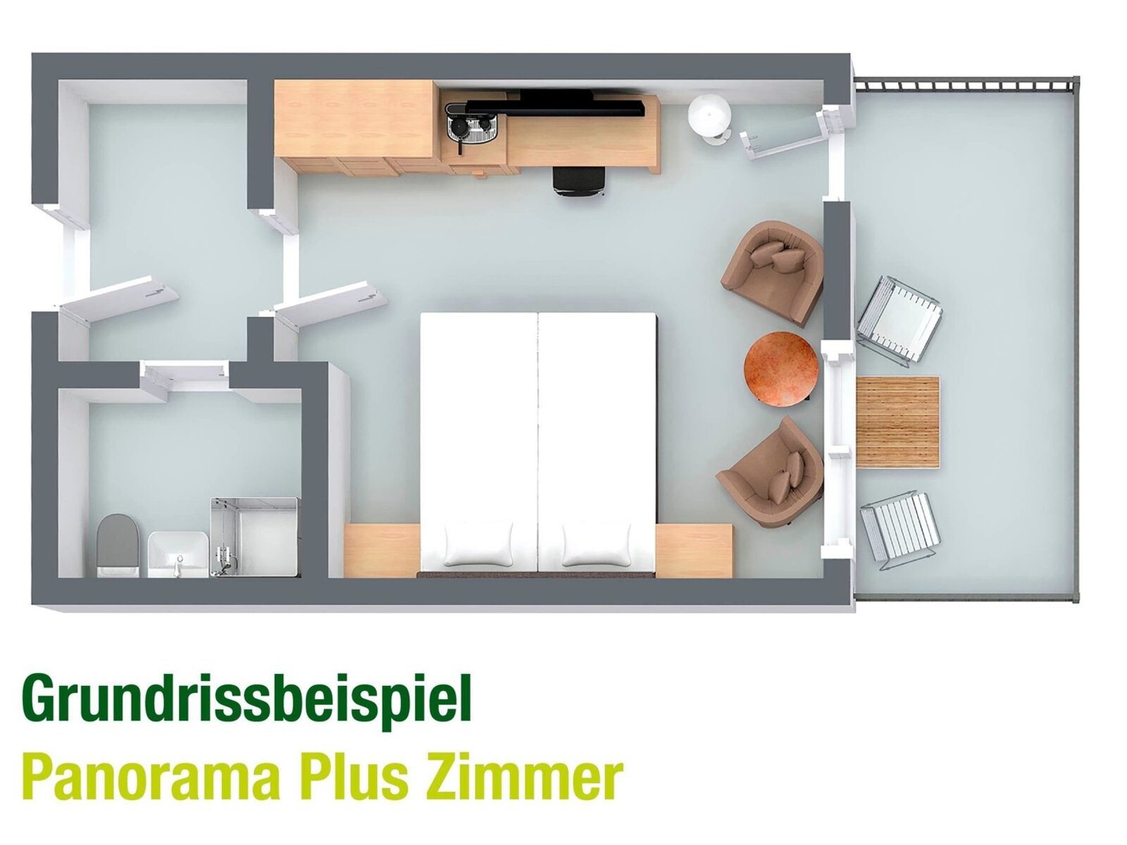 Wohnbeispiel Panoramazimmer Plus