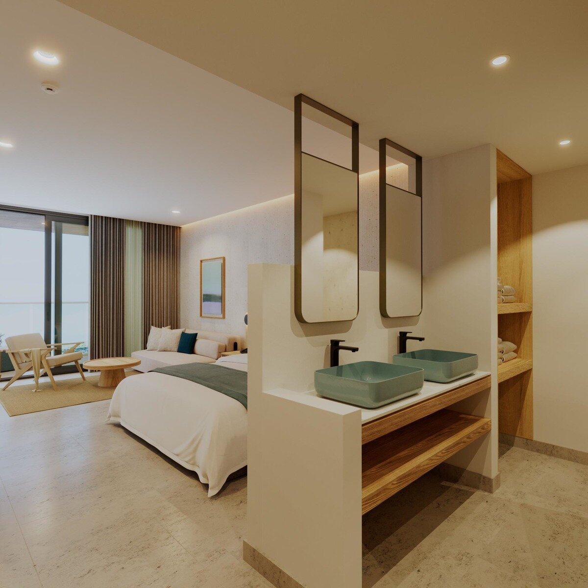 Wohnbeispiel Partial Ocean View Room („AI-generated“)
