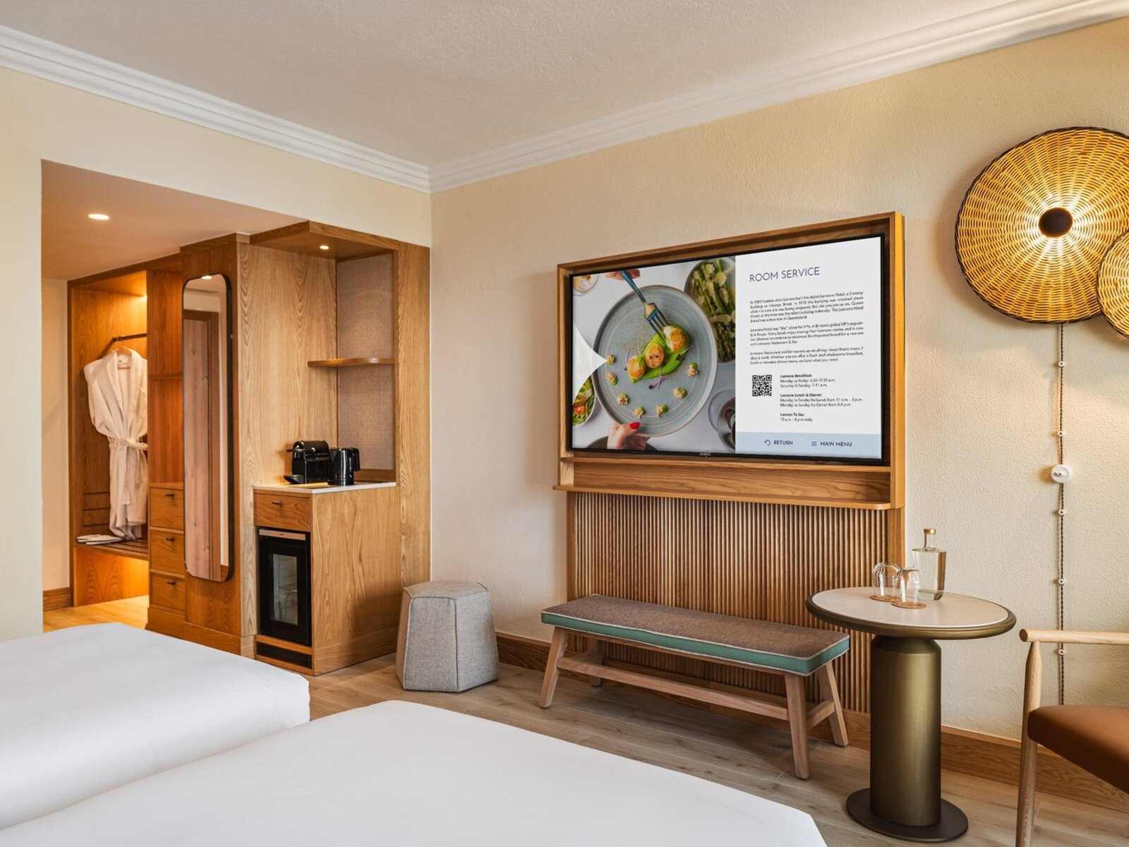 Wohnbeispiel DOUBLE ROOM KING/TWIN BEDS