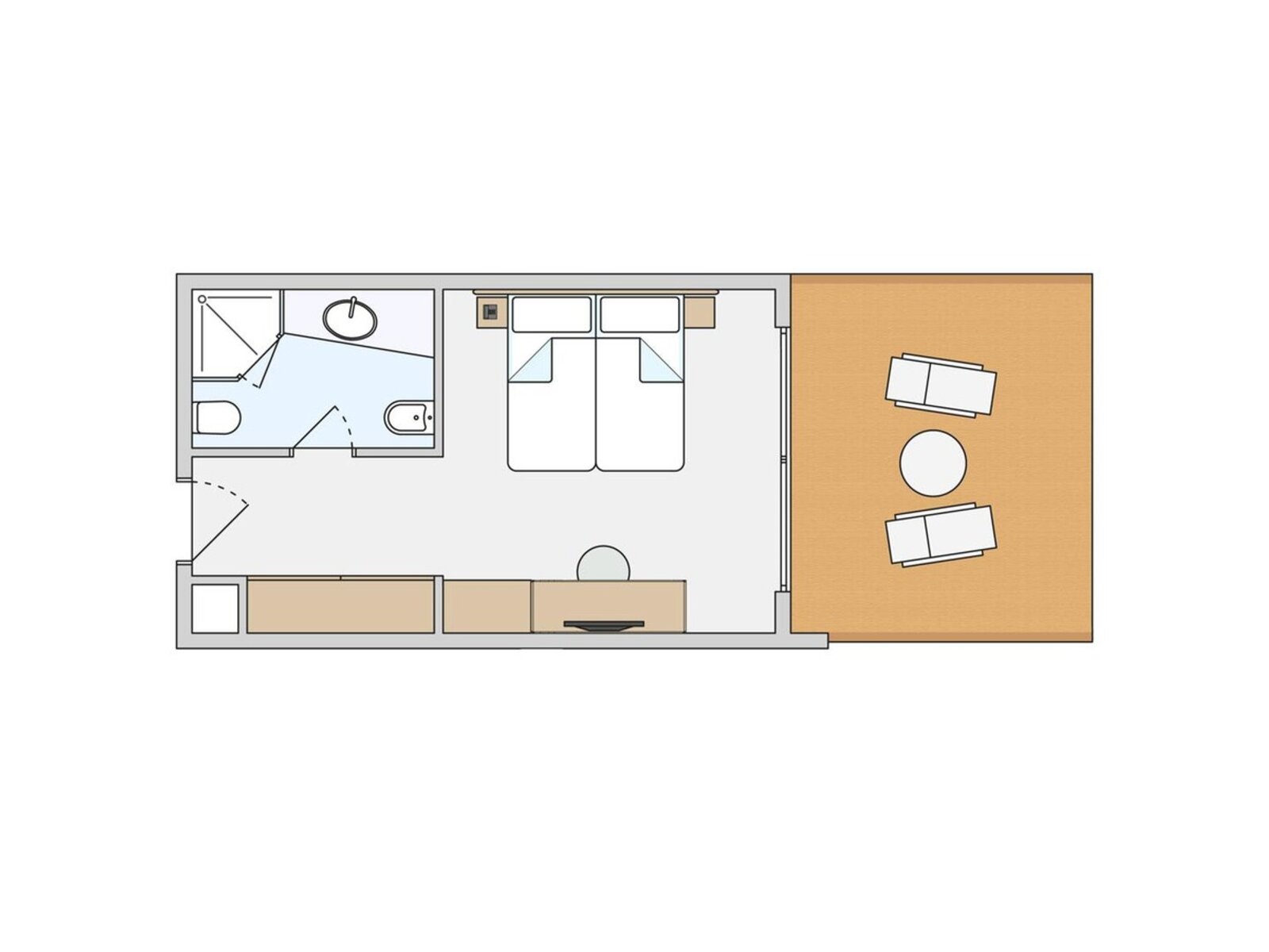 Wohnbeispiel Double Room Economy