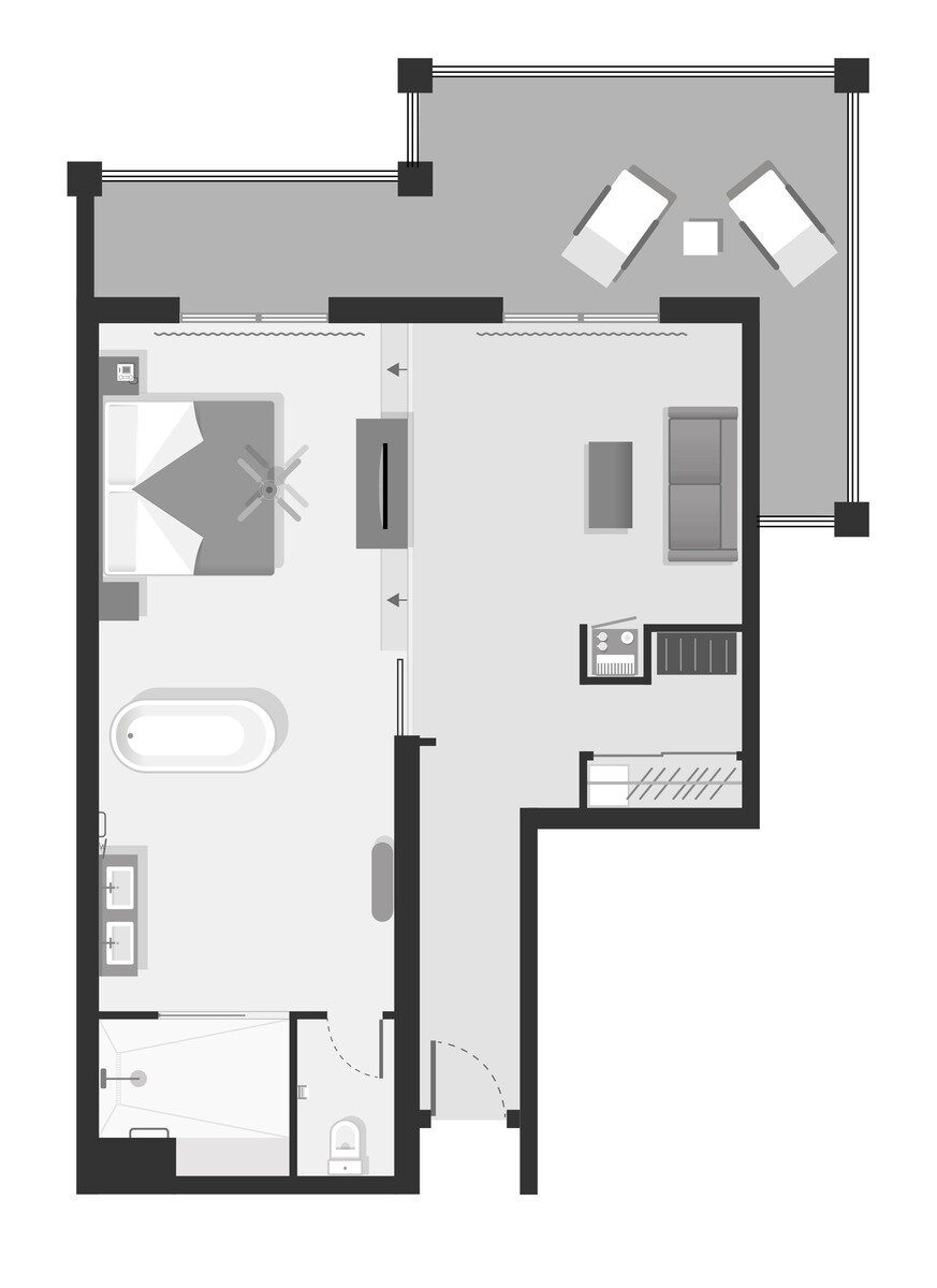 Wohnbeispiel Suite
