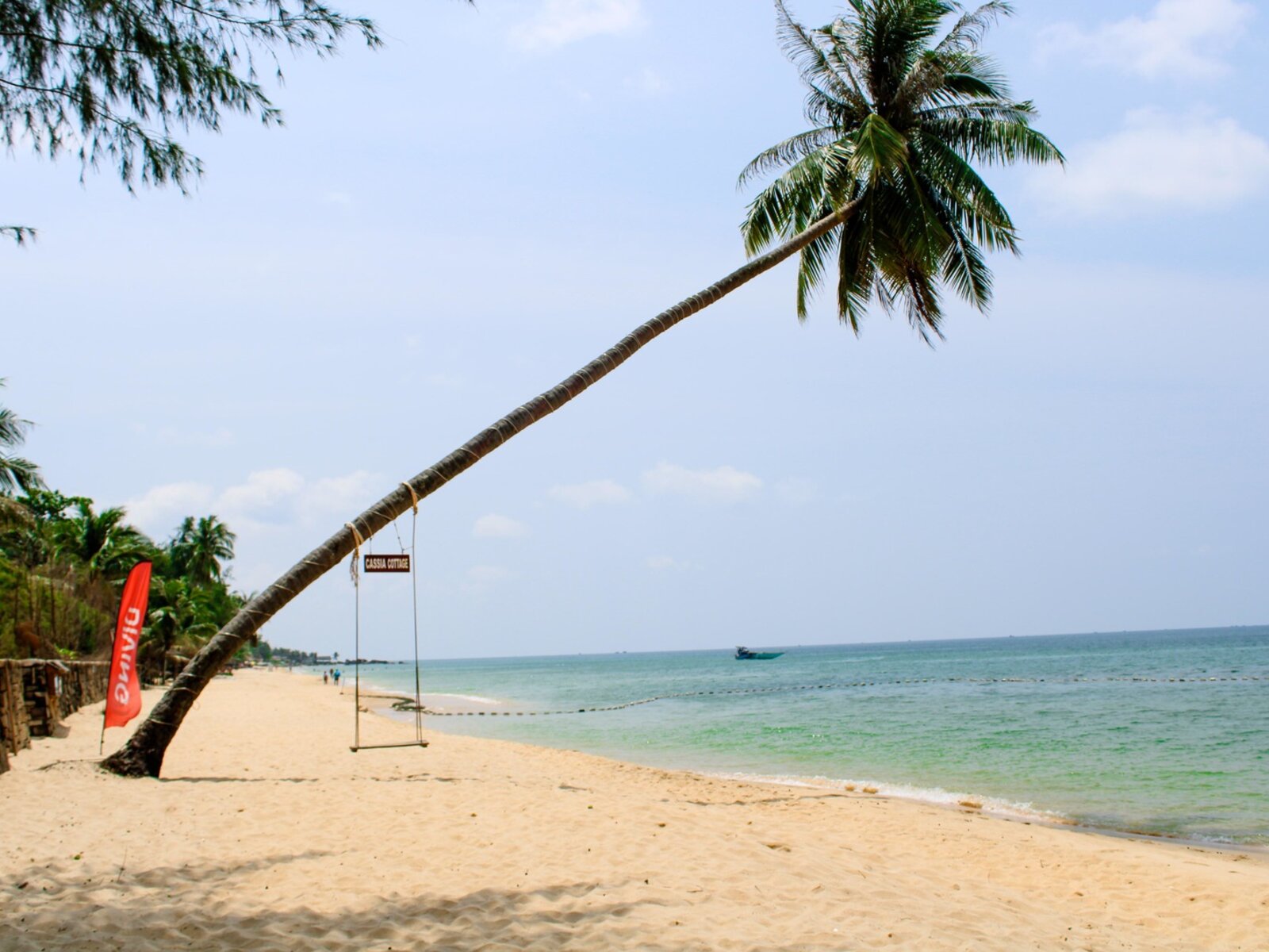 Private beach