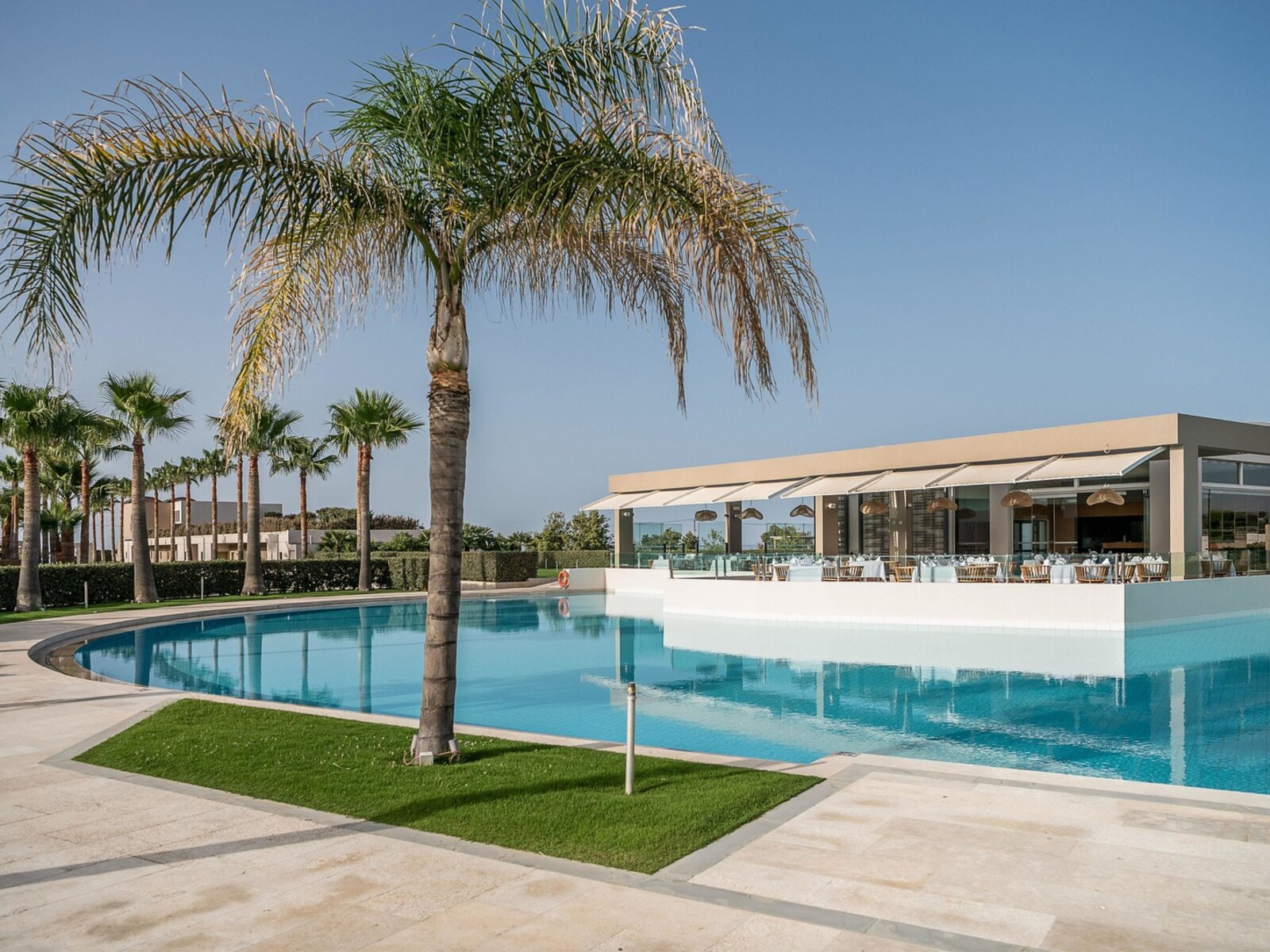 Second Main Pool (with wooden deck)