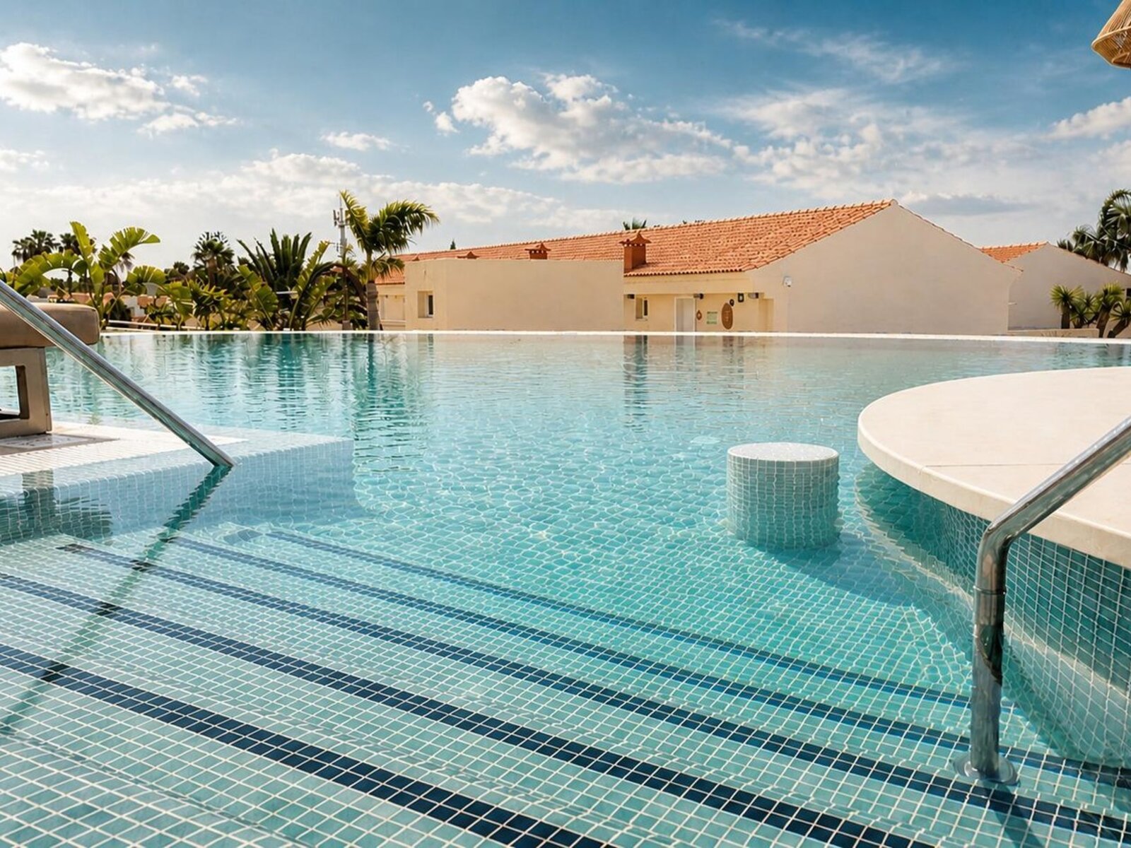 Organic Adults In Pool Bar
