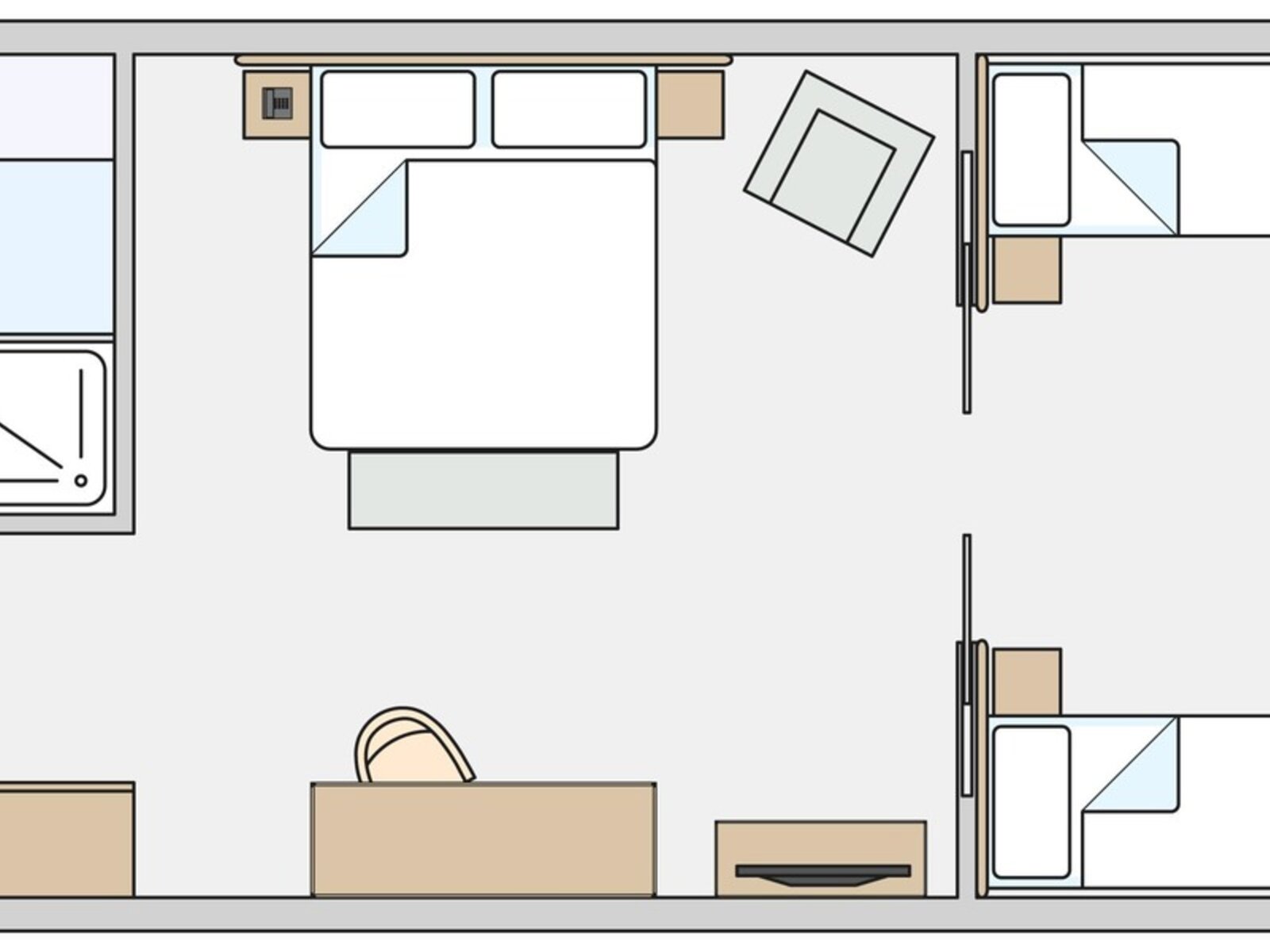 Wohnbeispiel Family Room Sliding Door Garden View („AI-generated“)