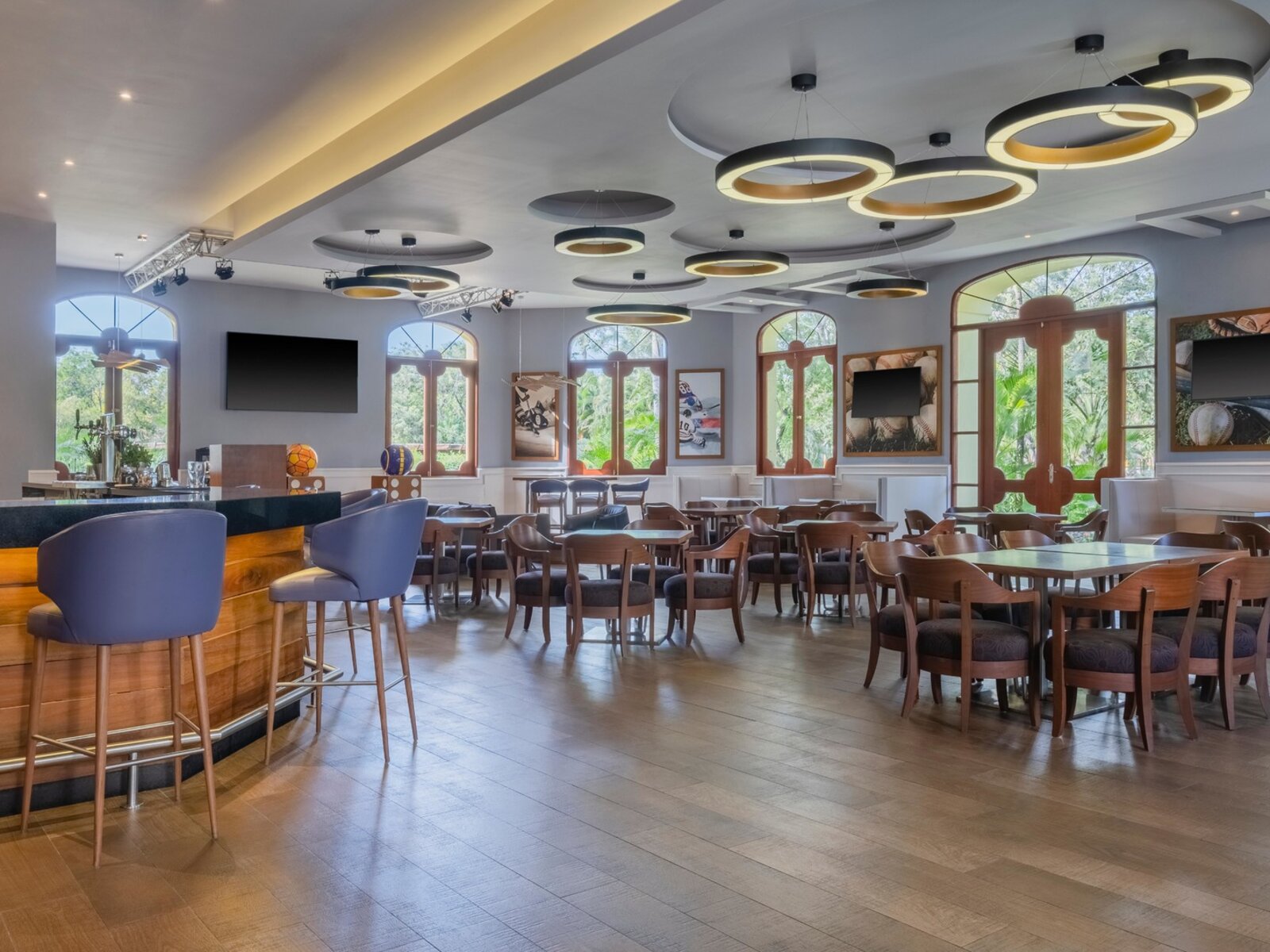 Corner sports bar