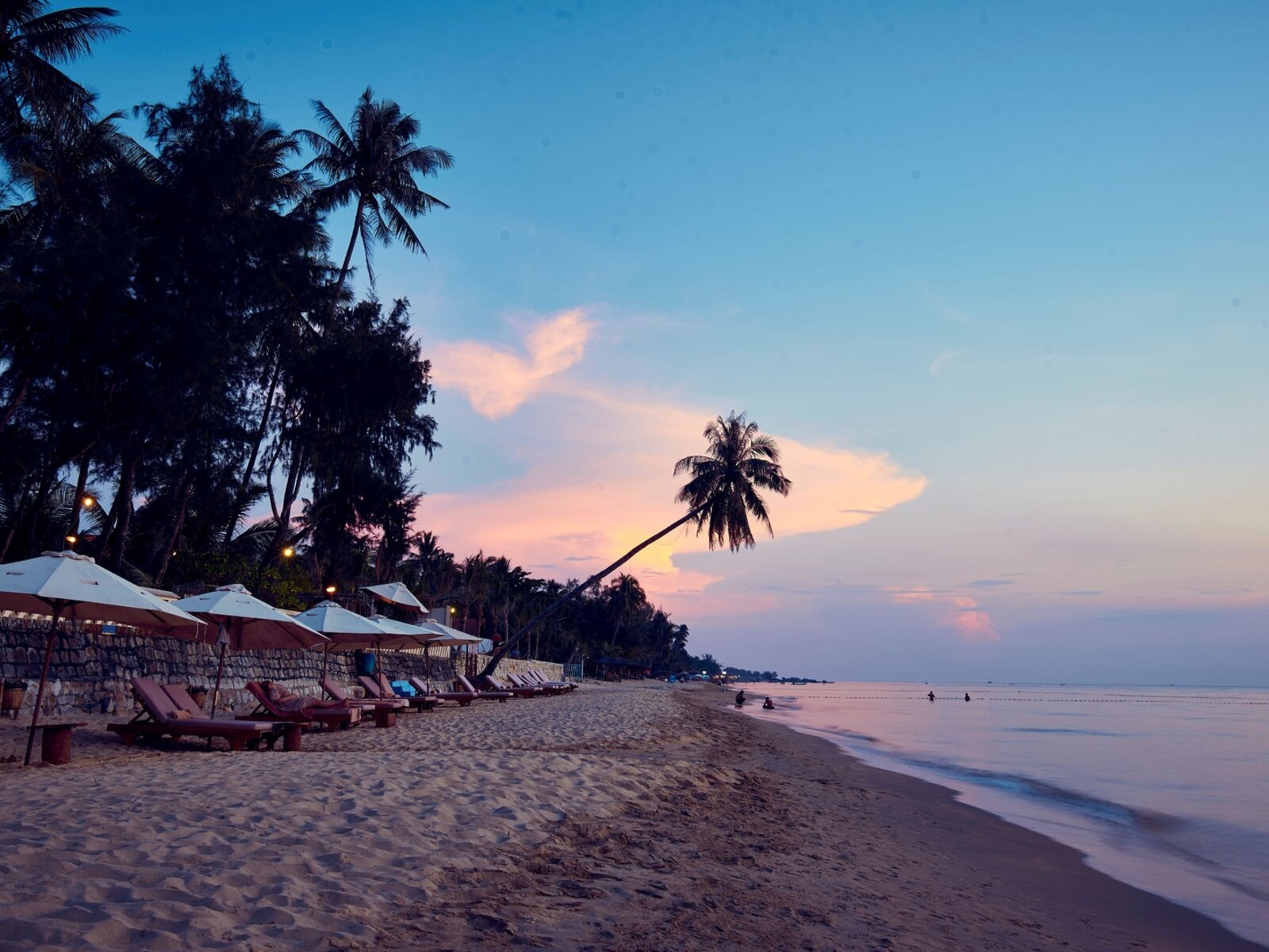 Private beach