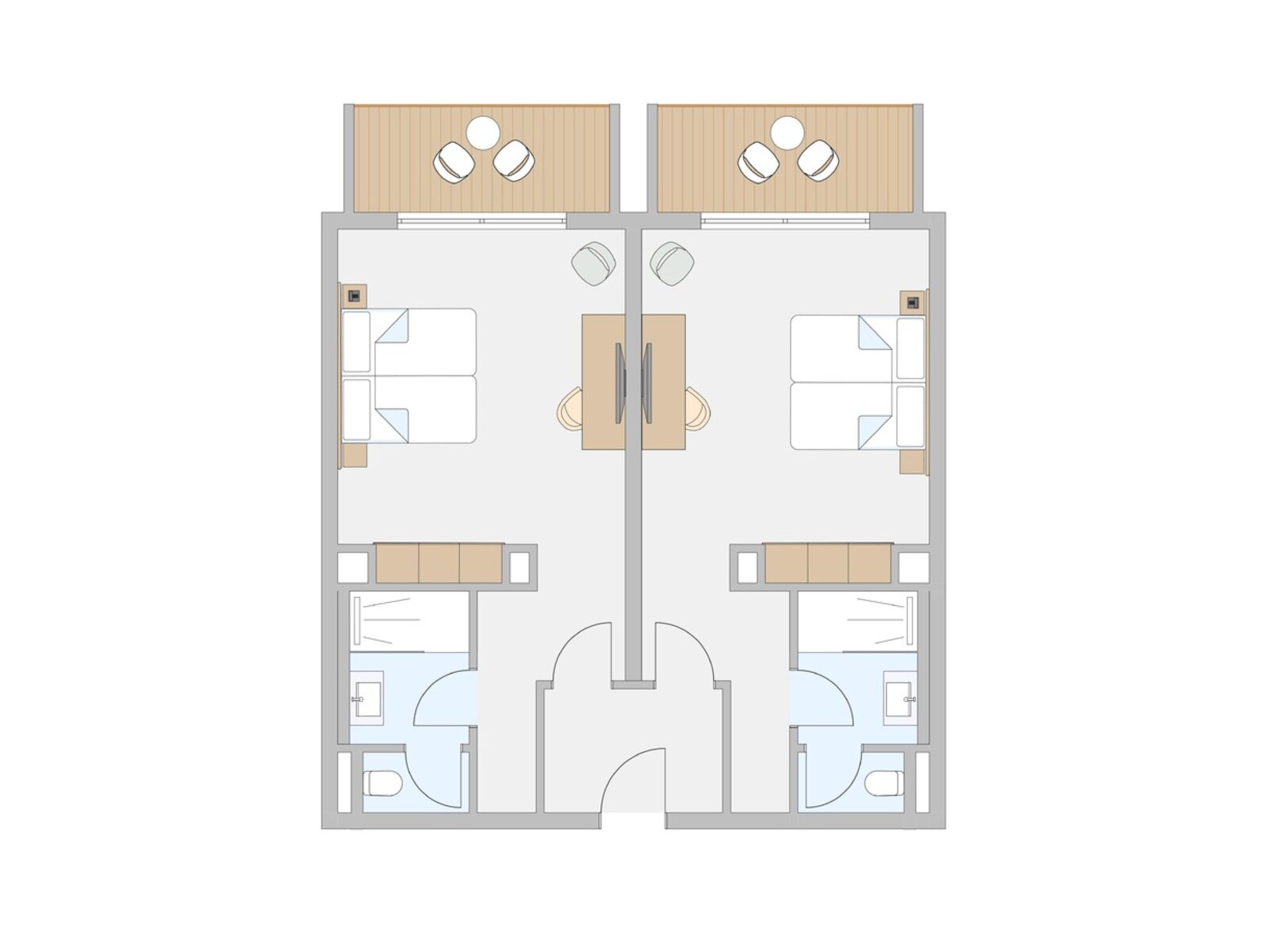 Wohnbeispiel Family Double Room Classic Connecting Corridor („AI-generated“)