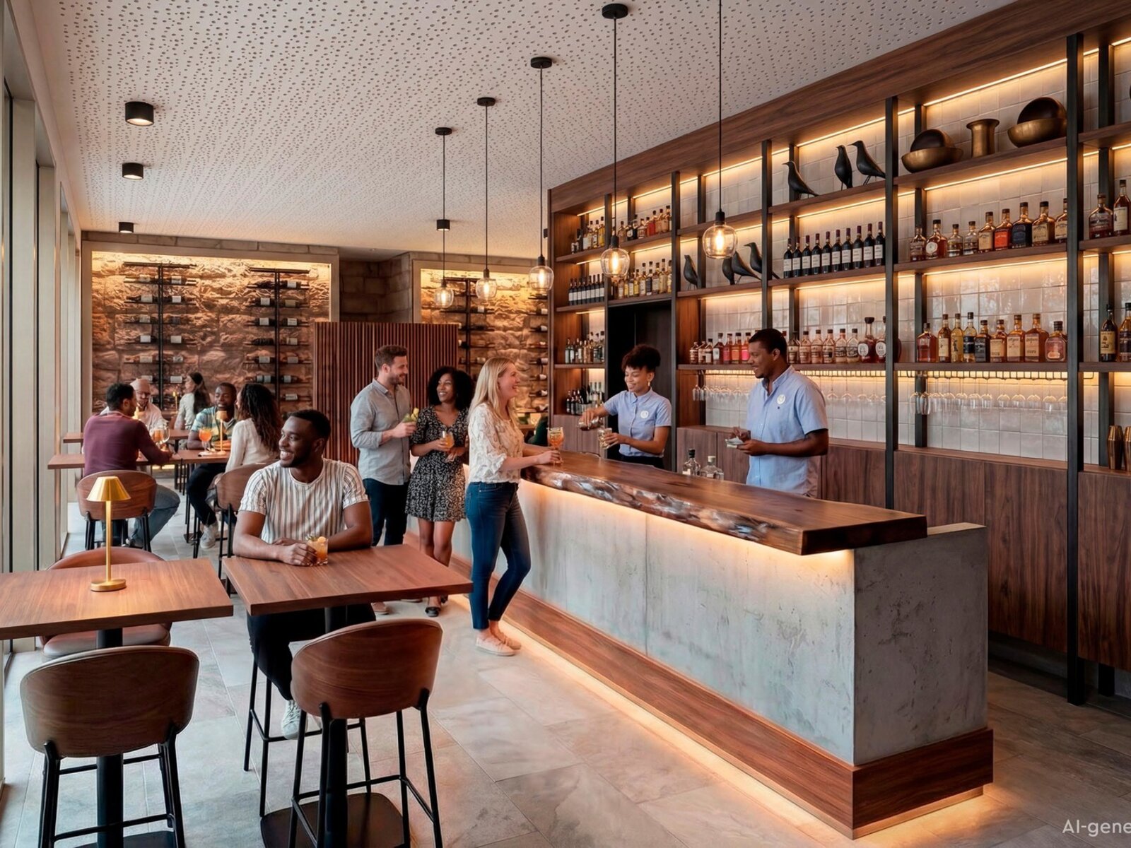 Tapas-Restaurant („AI-generated“)