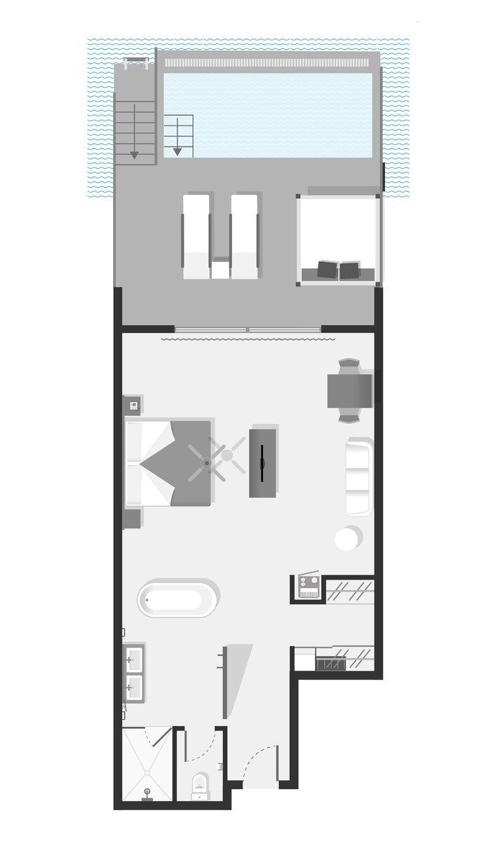 Wohnbeispiel OVERWATER SUITE SWIM UP