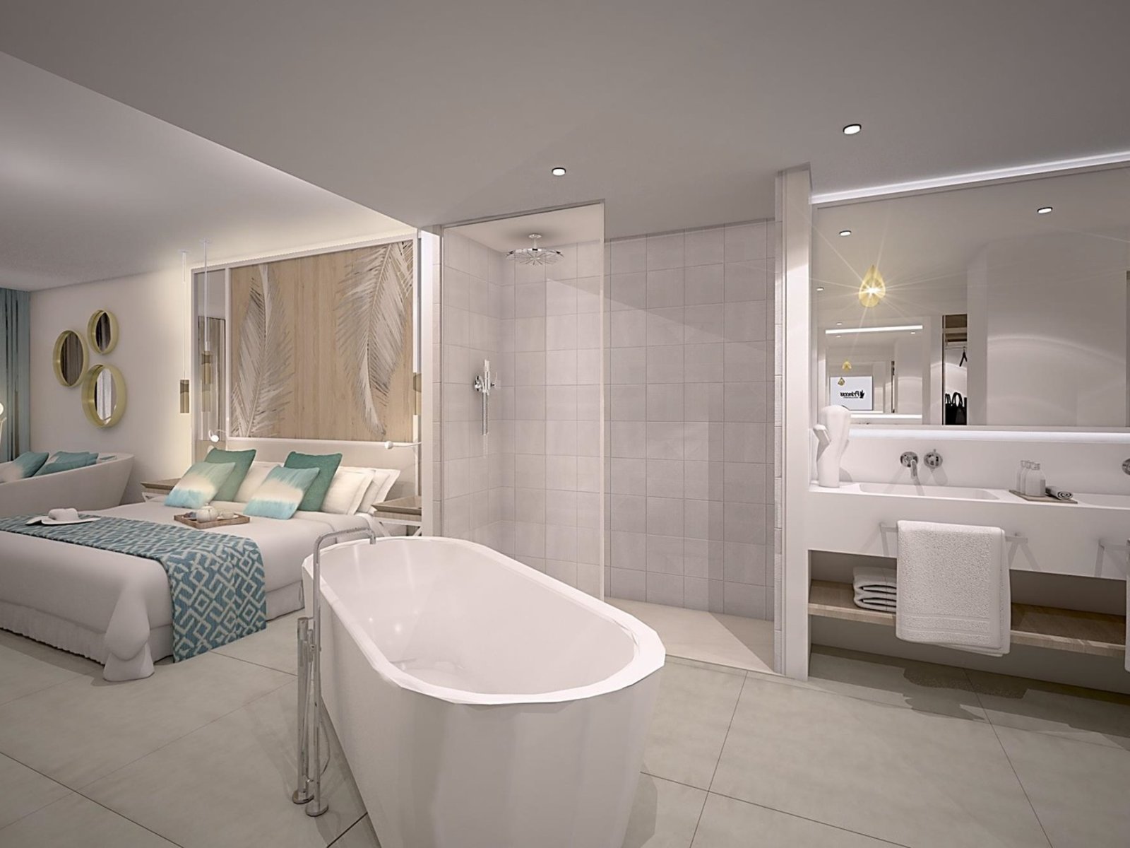 Wohnbeispiel Platinum Junior Suite Side Sea View („AI-generated“)