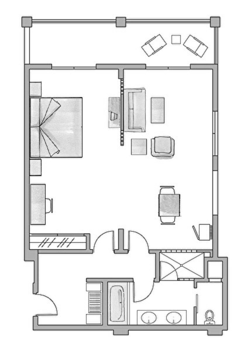 Wohnbeispiel Suite