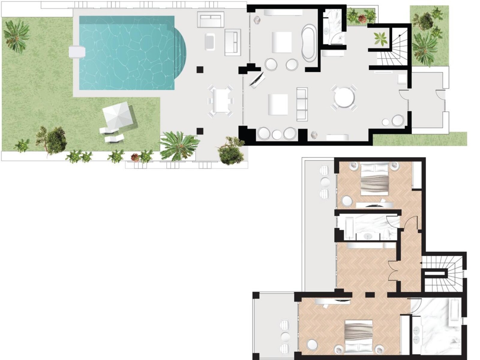 Wohnbeispiel Presidential Villa, Sea View, Private Pool