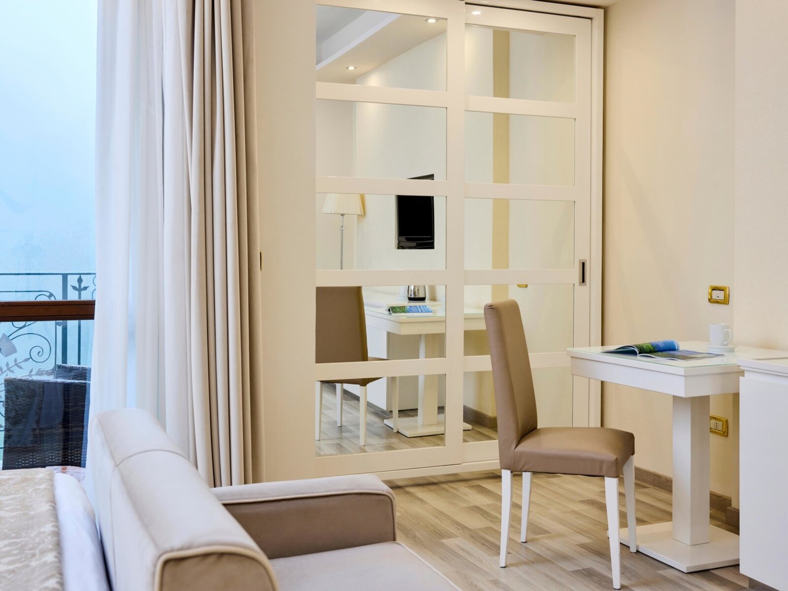 Wohnbeispiel Doppelzimmer (1 oder 2 Betten) GARTENBLICK