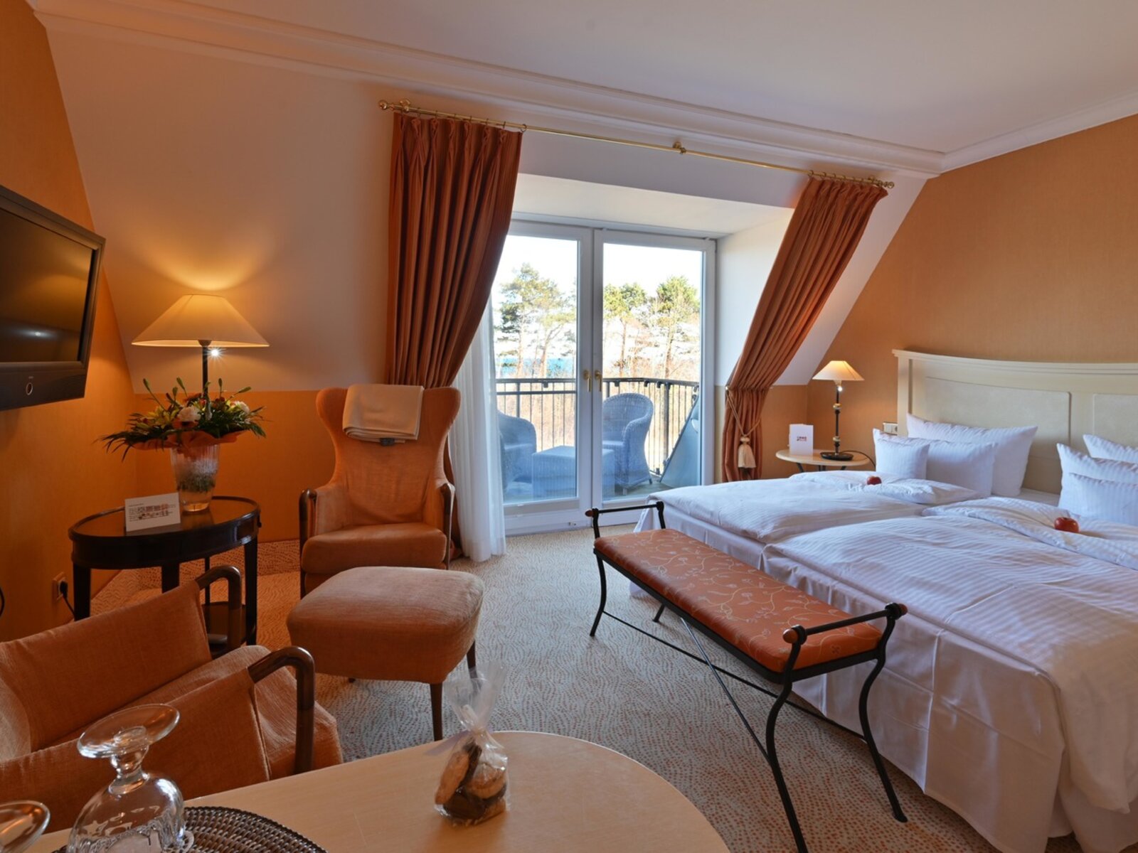 Wohnbeispiel Deluxe-Doppelzimmer Buhnenlodge / Ginsterlodge