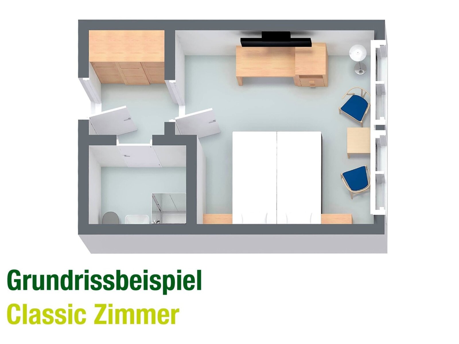 Wohnbeispiel Doppelzimmer Classic