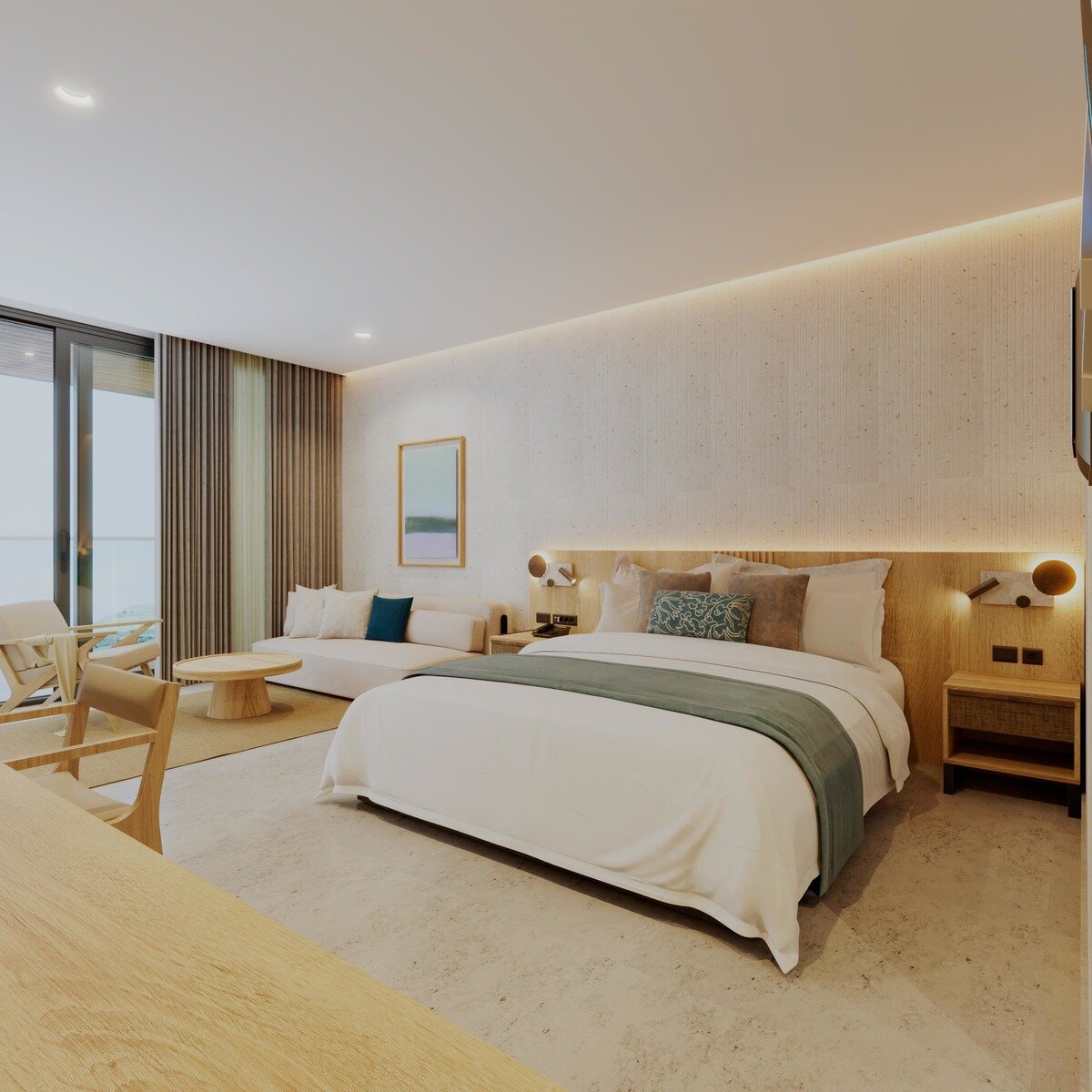 Wohnbeispiel Ocean View Room („AI-generated“)