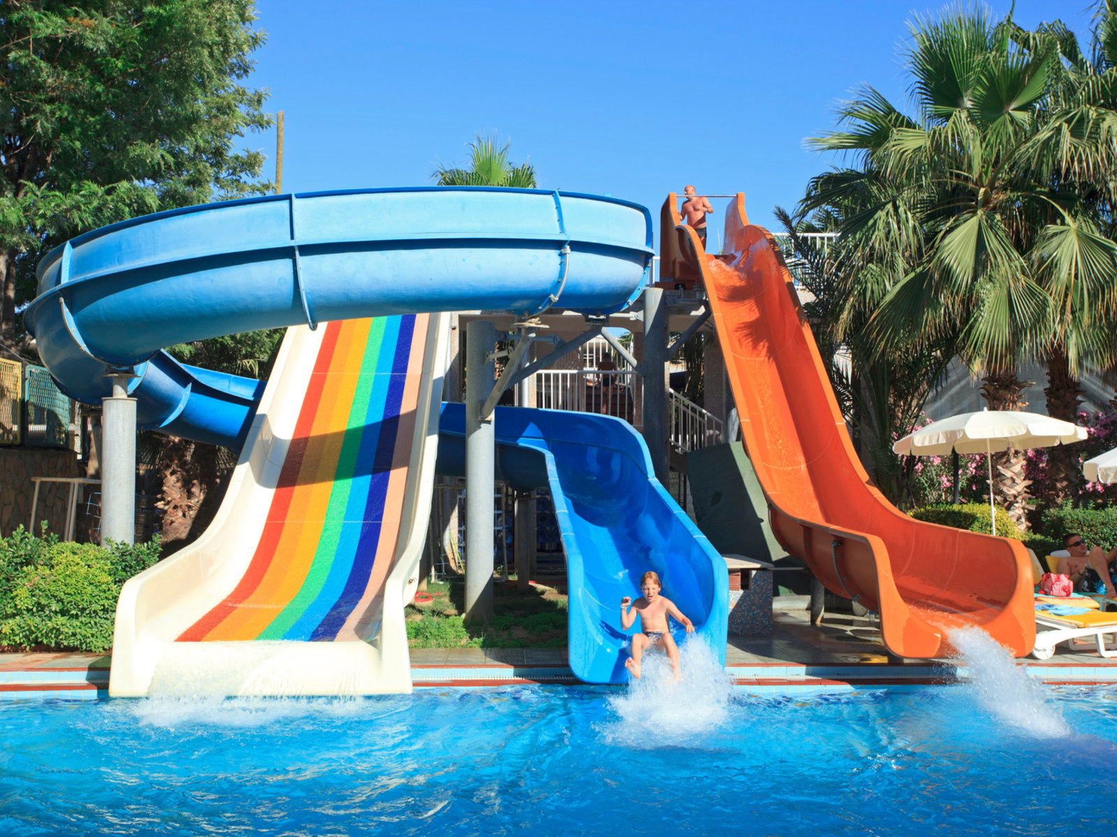 Water slide pool