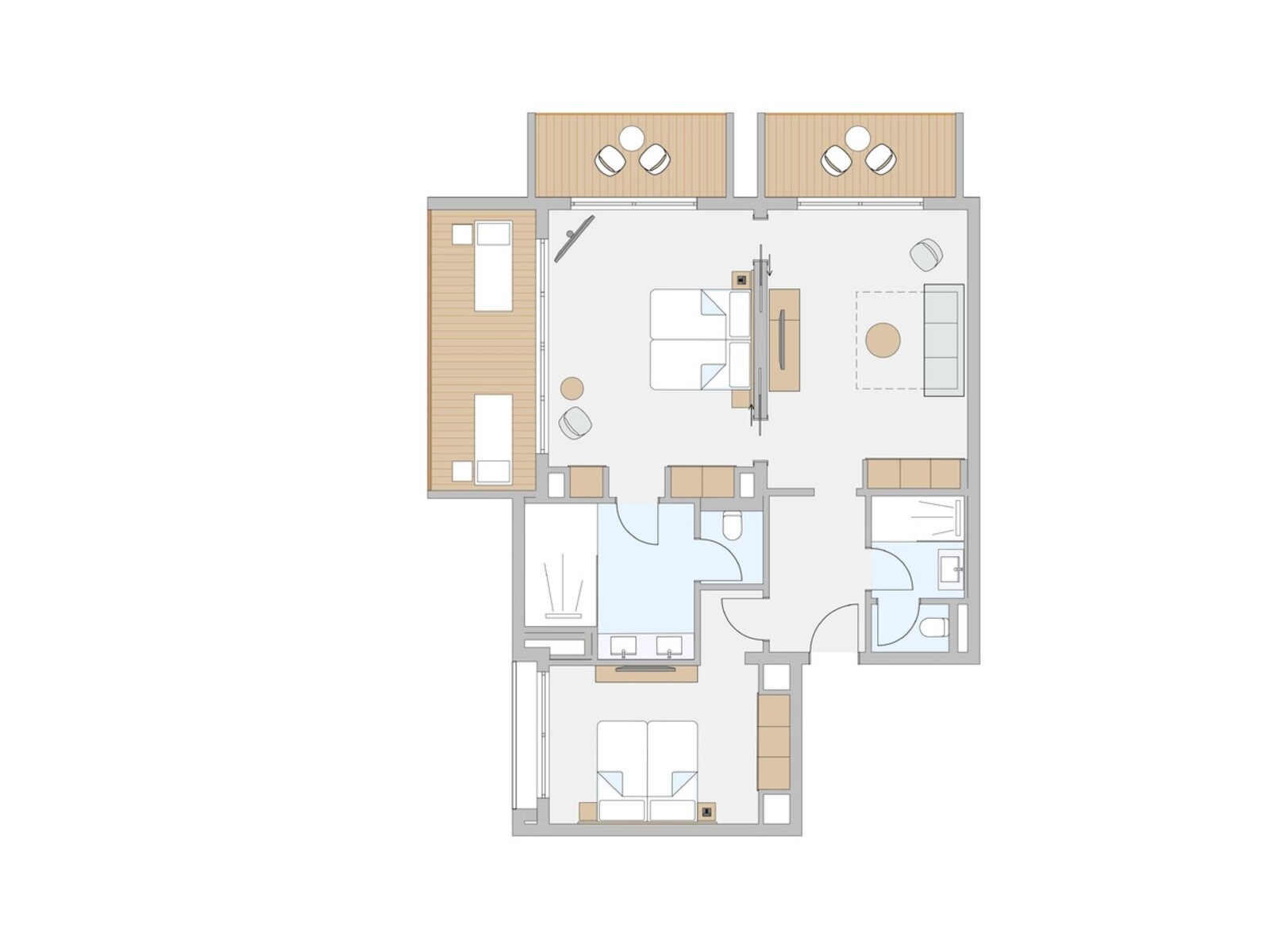 Wohnbeispiel Suite Classic Sea View („AI-generated“)